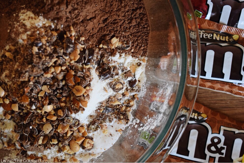 Living the Gourmet: Coffee Nut Chocolate Cake | #MMSFlavorVote #Walmart #Ad