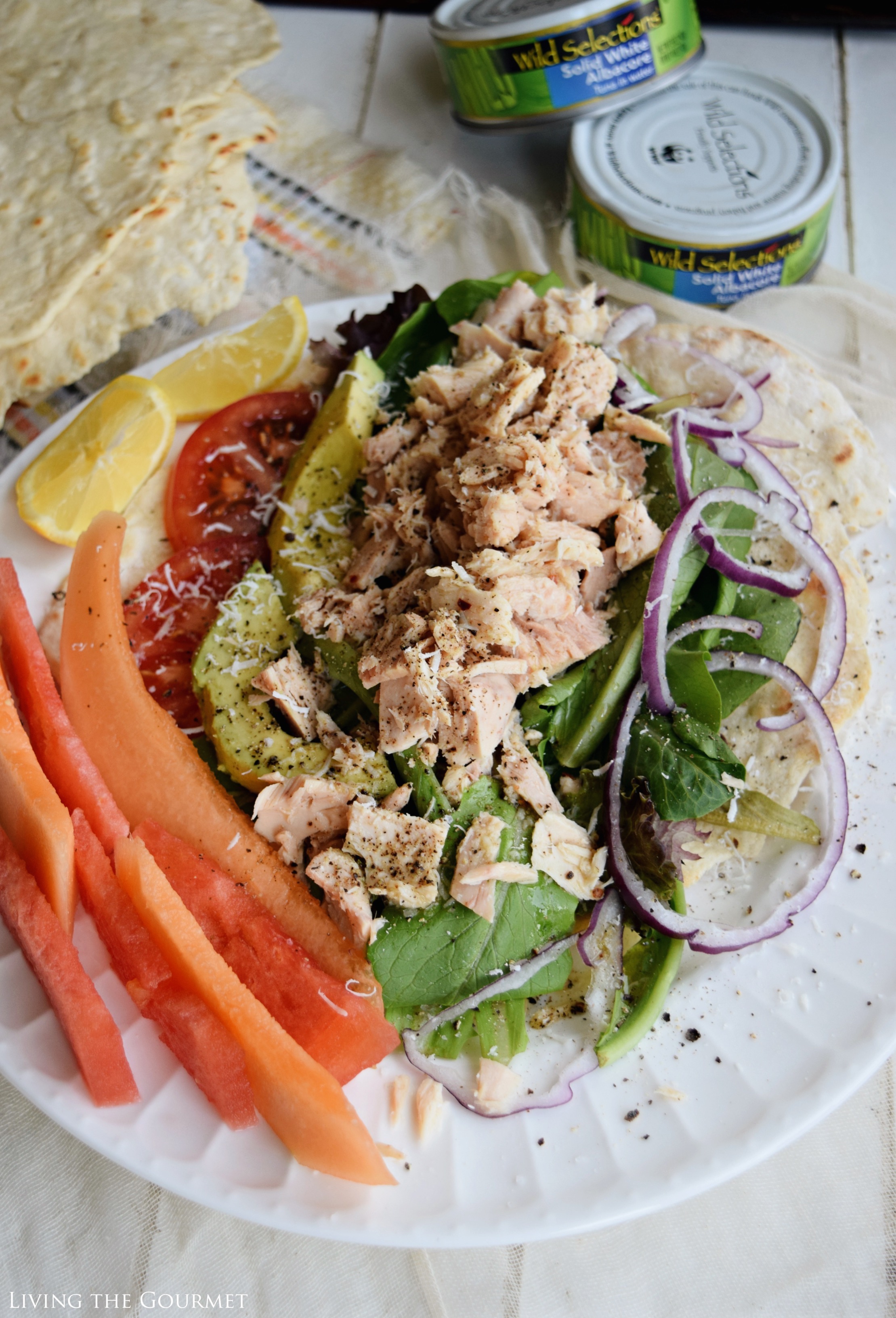 Living the Gourmet: Tuna Salad with Fresh Flatbreads | #WildSelections #sponsored