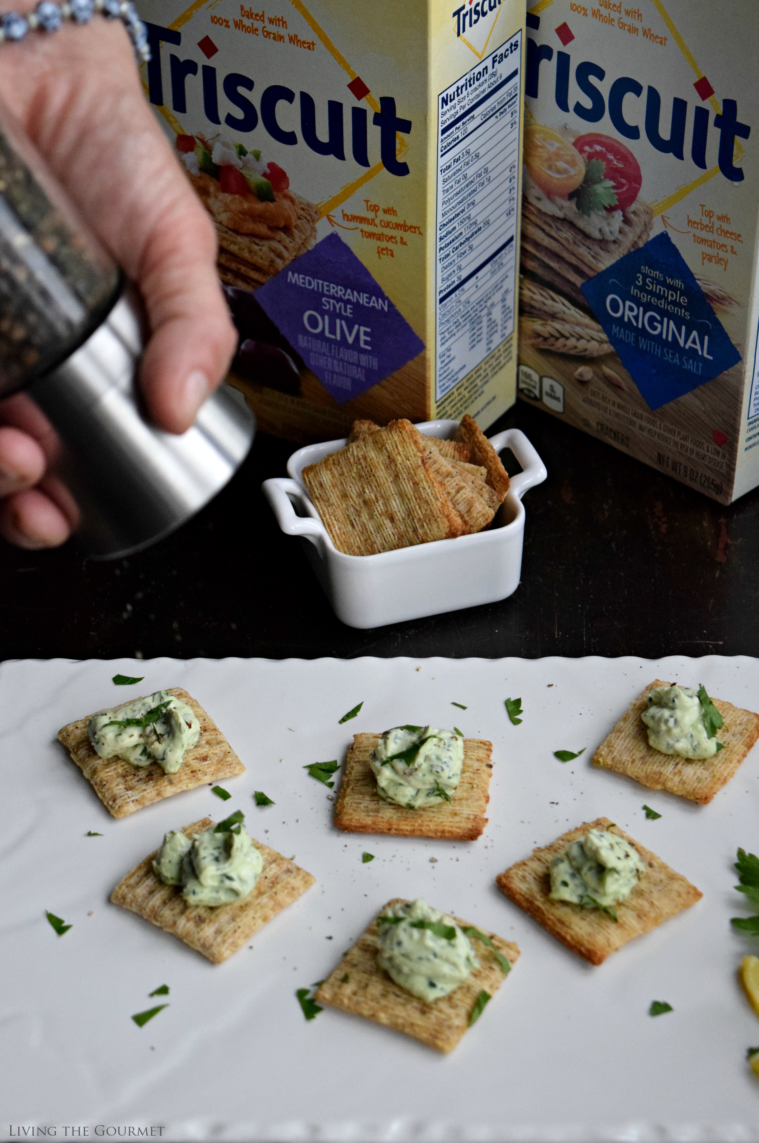 Living the Gourmet: Fresh Cream Cheese Gremolata Hors D'oeuvres | #MadeForMore #Walmart