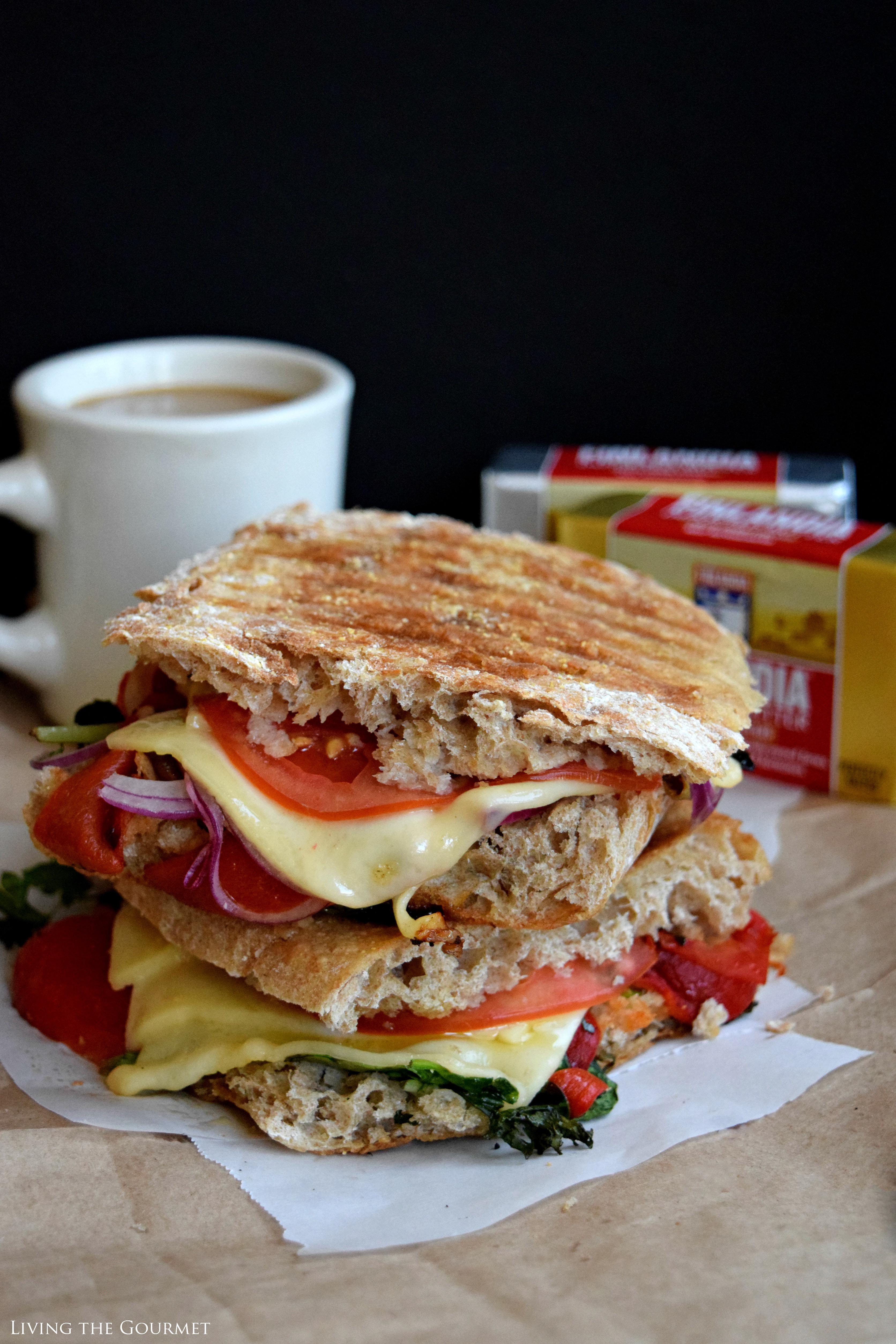 Living the Gourmet: Grilled Pepper Panini | #finlandiacheese #finlandiabutter