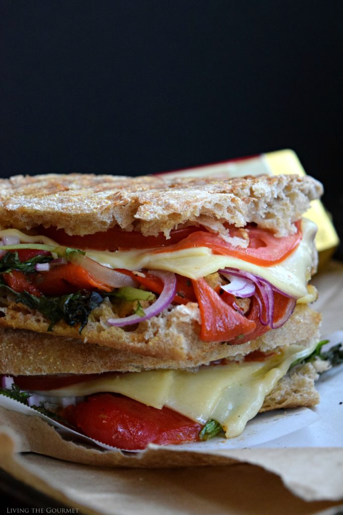 Grilled Pepper Panini - Living The Gourmet