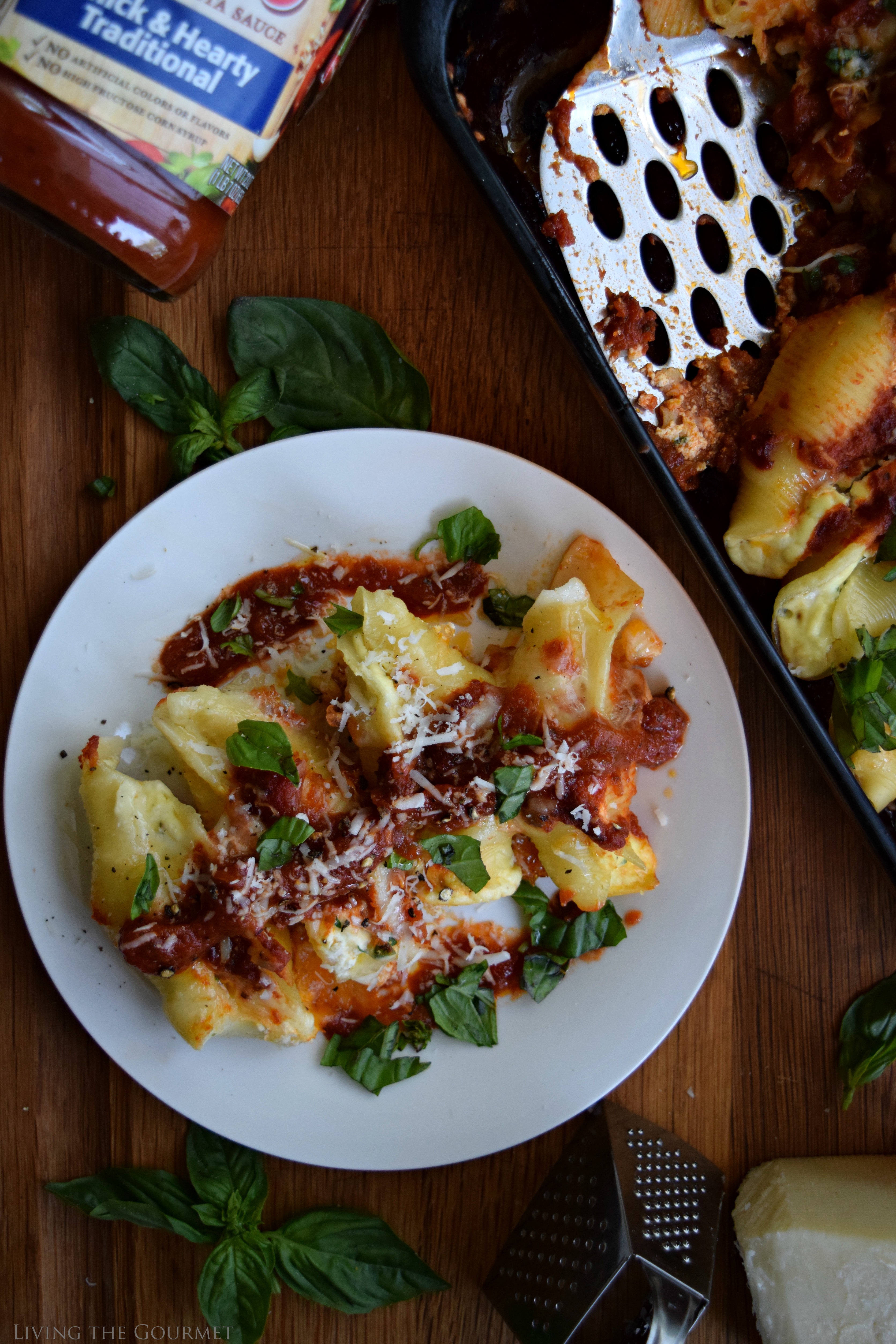 Living the Gourmet: Traditional Stuffed Shells #ad