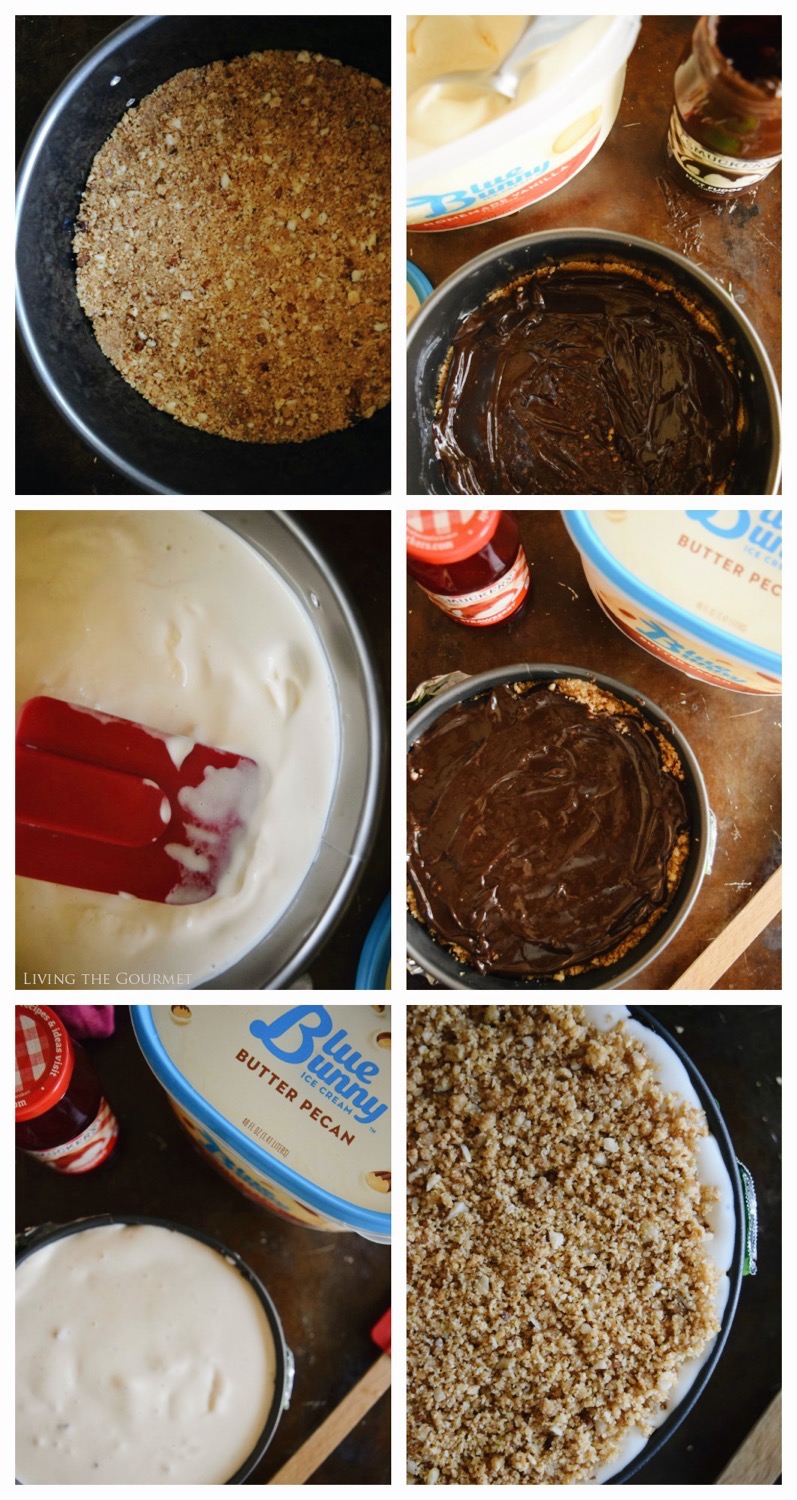 Living the Gourmet: Butter Pecan and Vanilla Ice Cream Cake | #SoHoppinGood #TopYourSummer #ad