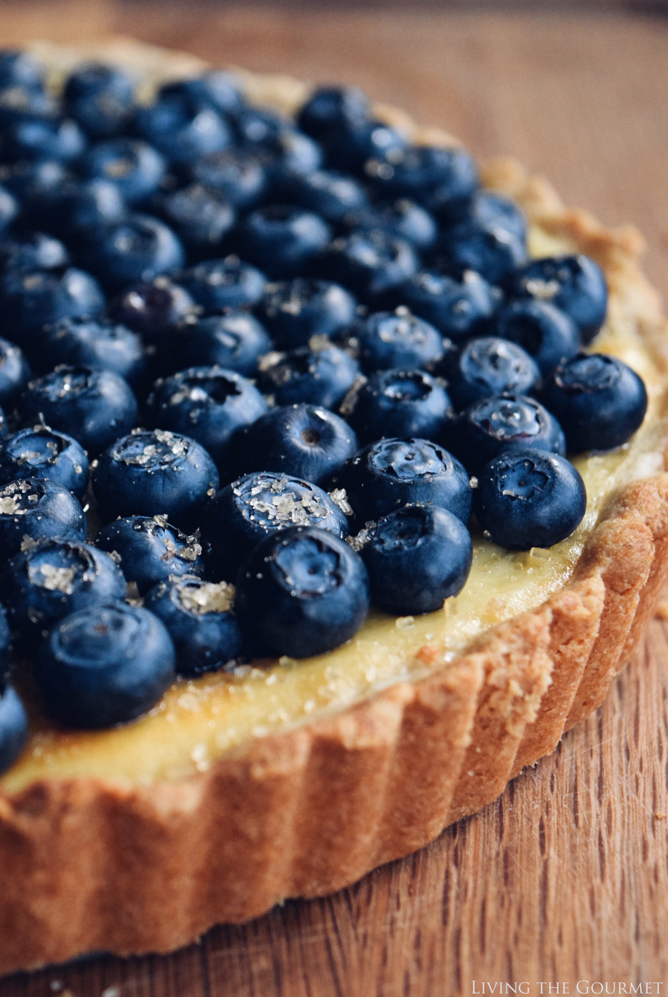 Living the Gourmet: Whipped Ricotta & Blueberry Tart