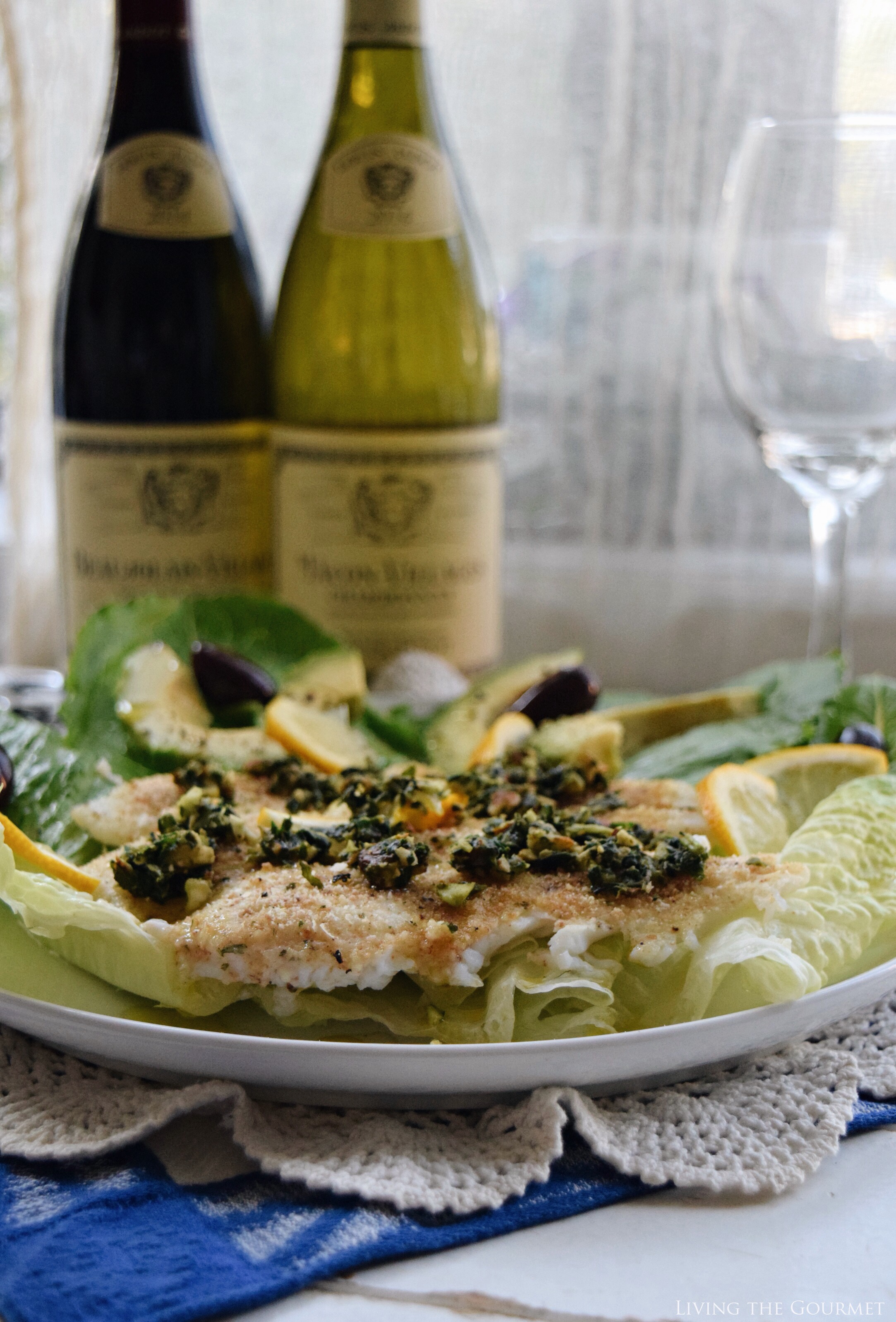 Living the Gourmet: Flounder Fillets with Pesto | #LoveJadot