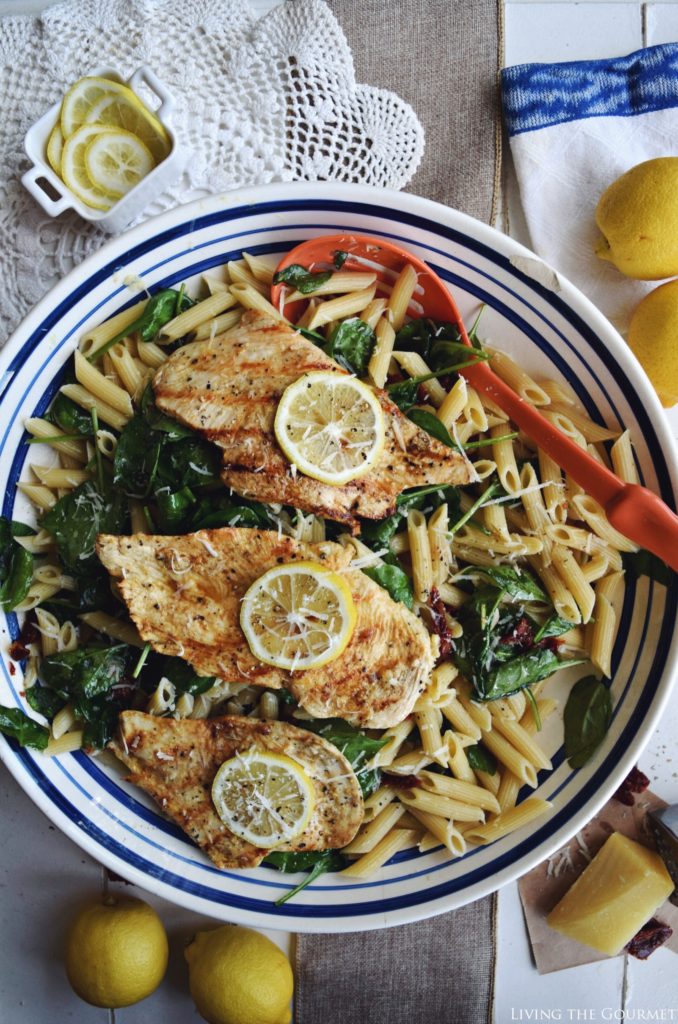 Living the Gourmet: Bistro Style Penne and Lemon Chicken | #FamilyPastaTime #ad