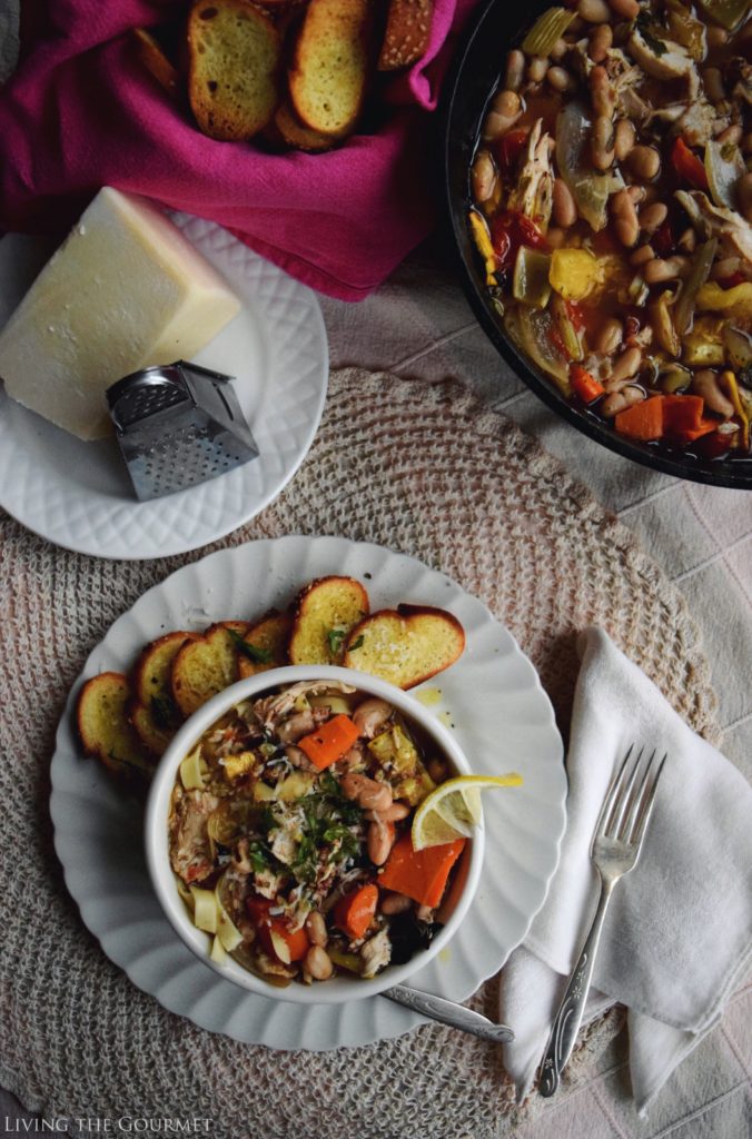 Living the Gourmet: Roasted Veggie and Chicken Soup