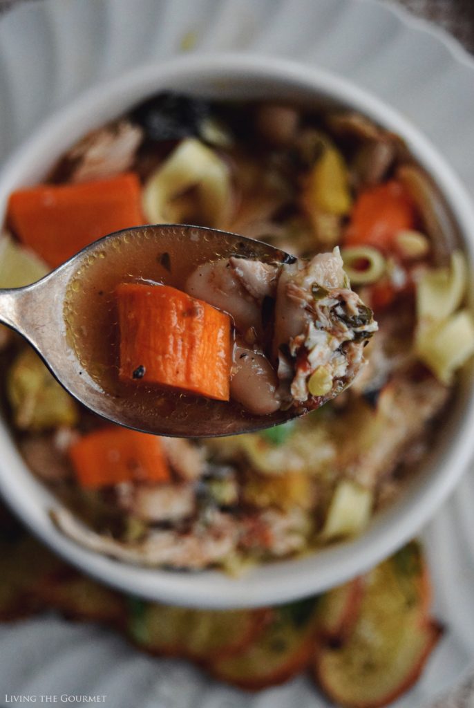 Living the Gourmet: Roasted Veggie and Chicken Soup