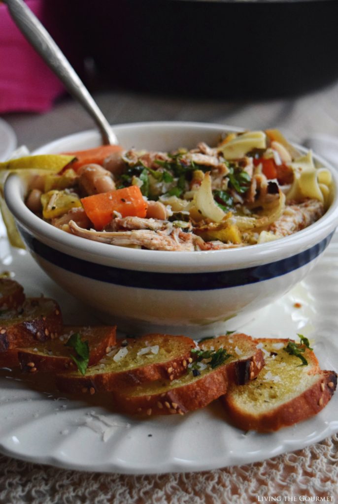 Living the Gourmet: Roasted Veggie and Chicken Soup