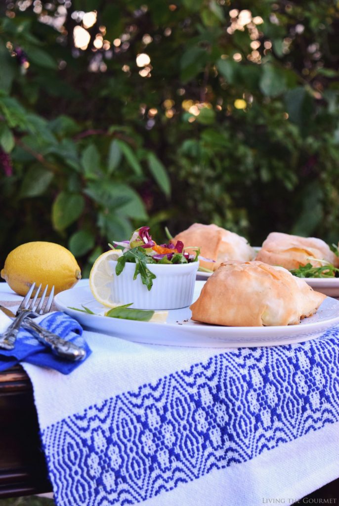 Living the Gourmet: Fresh Salmon Cream Cheese Filo Packages