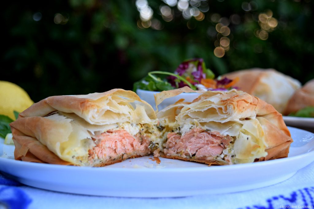 Living the Gourmet: Fresh Salmon Filo Pastries