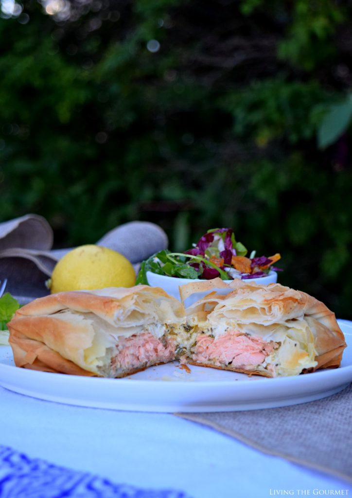 Living the Gourmet: Fresh Salmon Filo Pastries