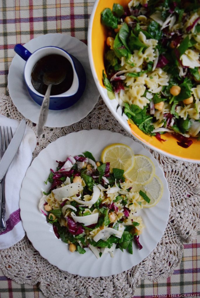 Living the Gourmet: Three Green Salad with Farfalle