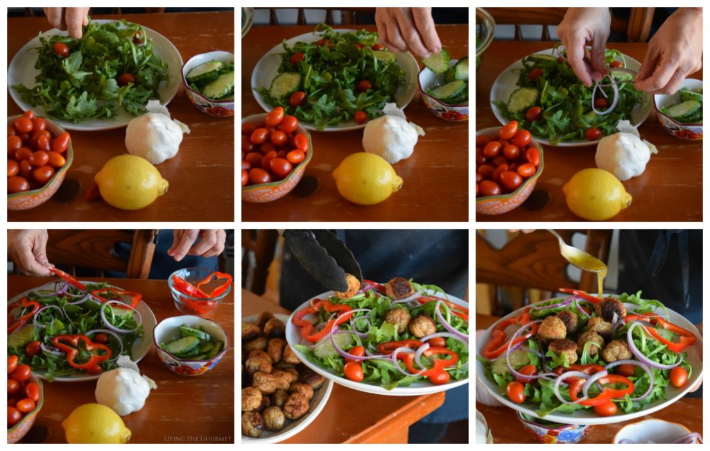 Living the Gourmet: Arugula Salad and Kicked Up Corn Muffins | #20MinutesToTasty #ad