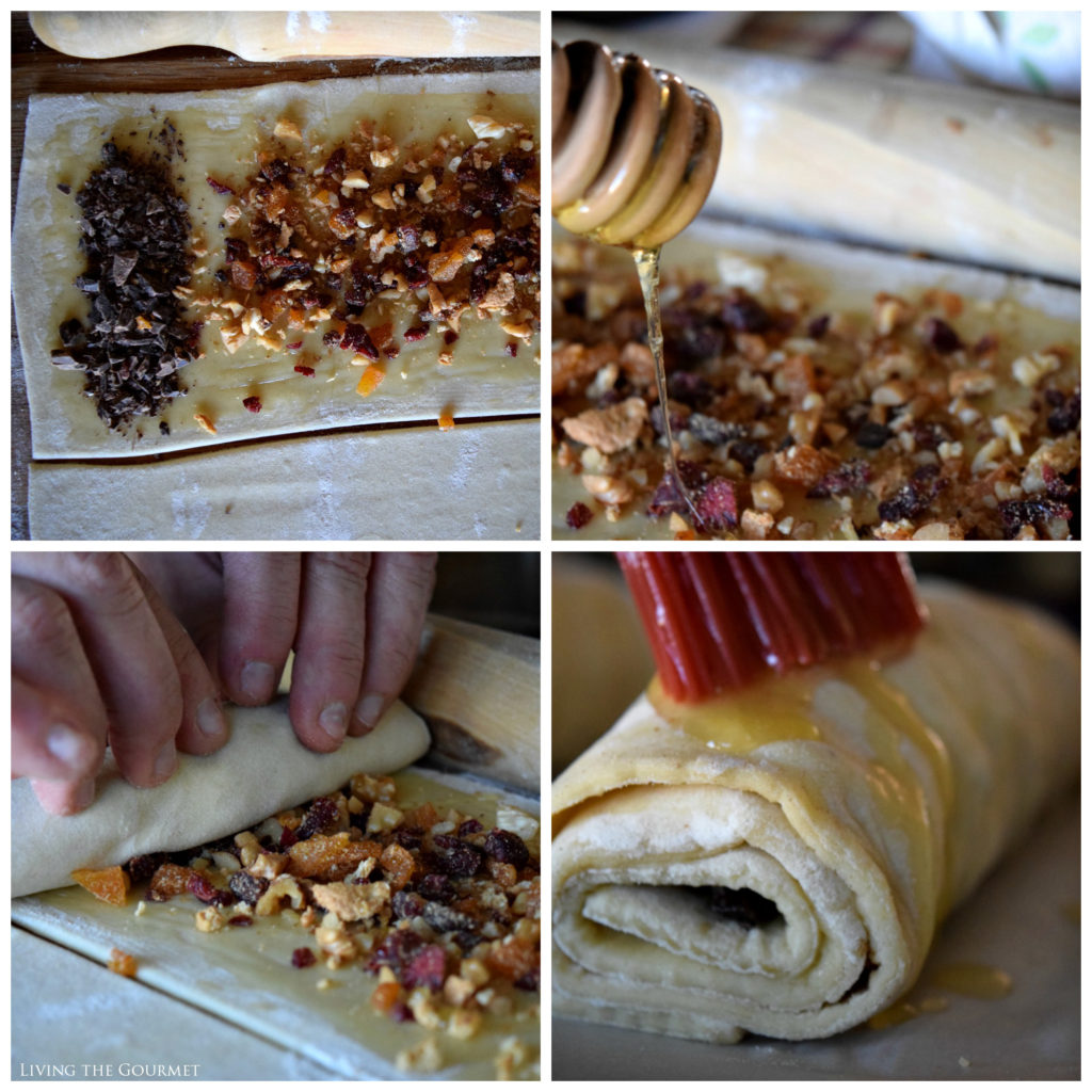 Living the Gourmet: Pain au Chocolat (with dried fruit and nuts) | #InspiredByPuff #Ad