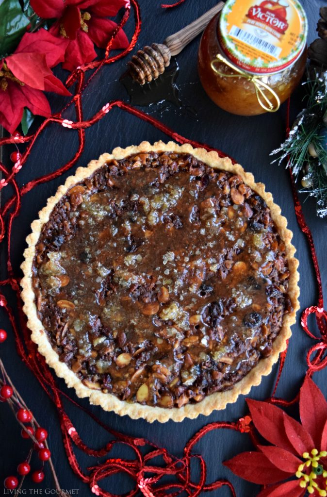 Living the Gourmet: Honey Nut Tart | #HoneyForHolidays #DonVictorHoney #ad