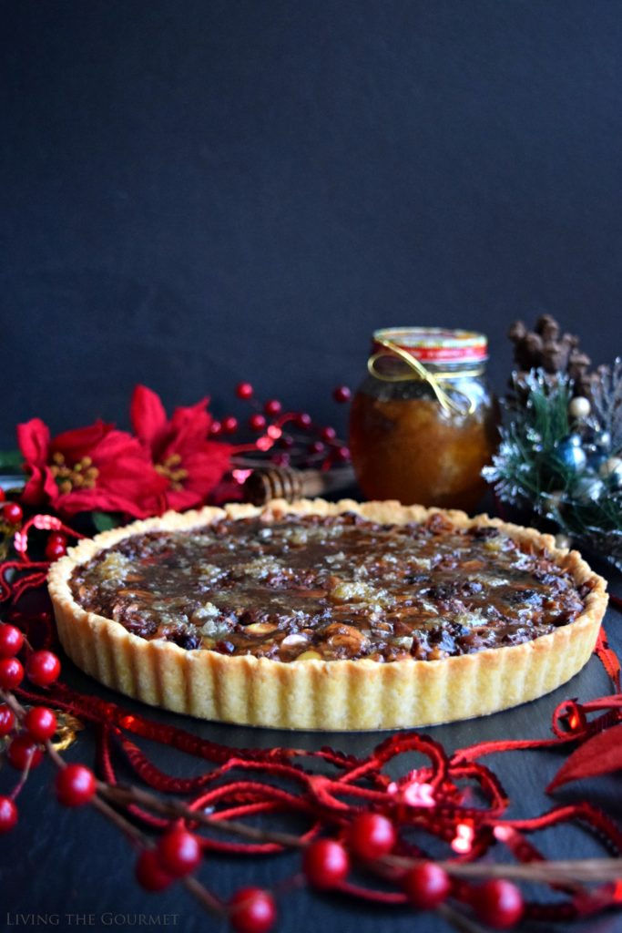 Living the Gourmet: Honey Nut Tart | #HoneyForHolidays #DonVictorHoney #ad