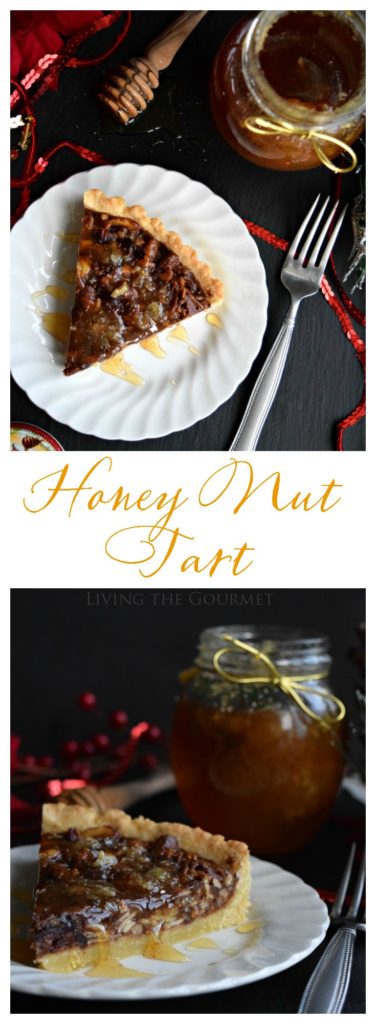 Living the Gourmet: Honey Nut Tart | #HoneyForHolidays #DonVictorHoney #ad