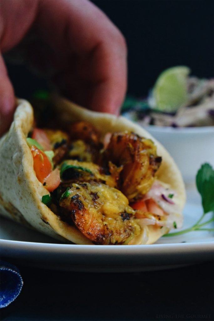 Living the Gourmet: Spicy Shrimp Tacos | #BordenCheeseLove #Ad