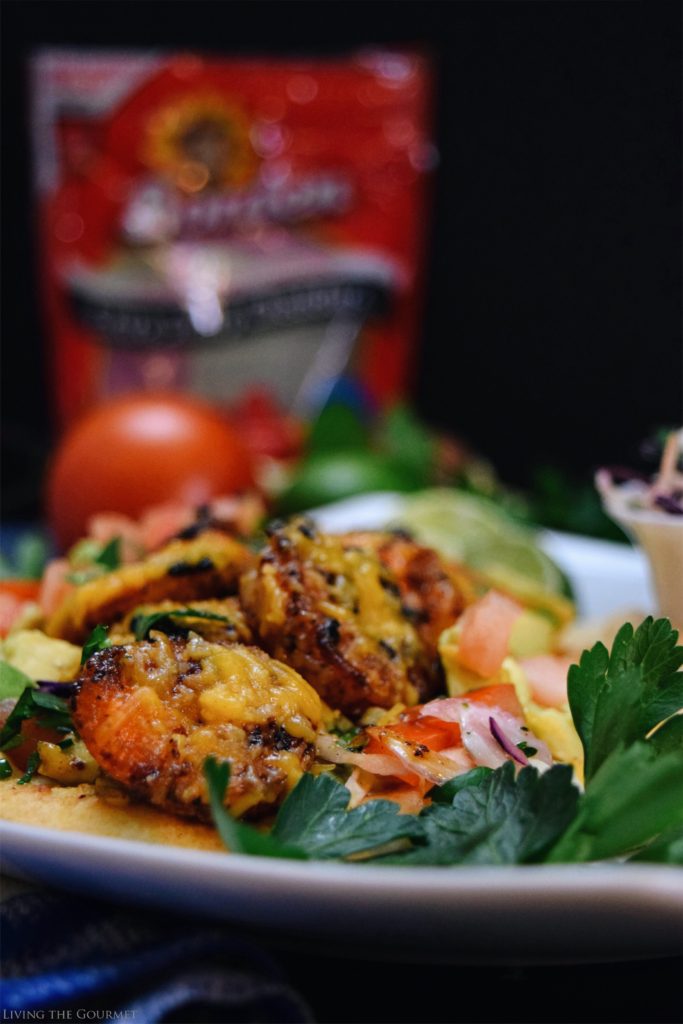 Living the Gourmet: Spicy Shrimp Tacos | #BordenCheeseLove #Ad