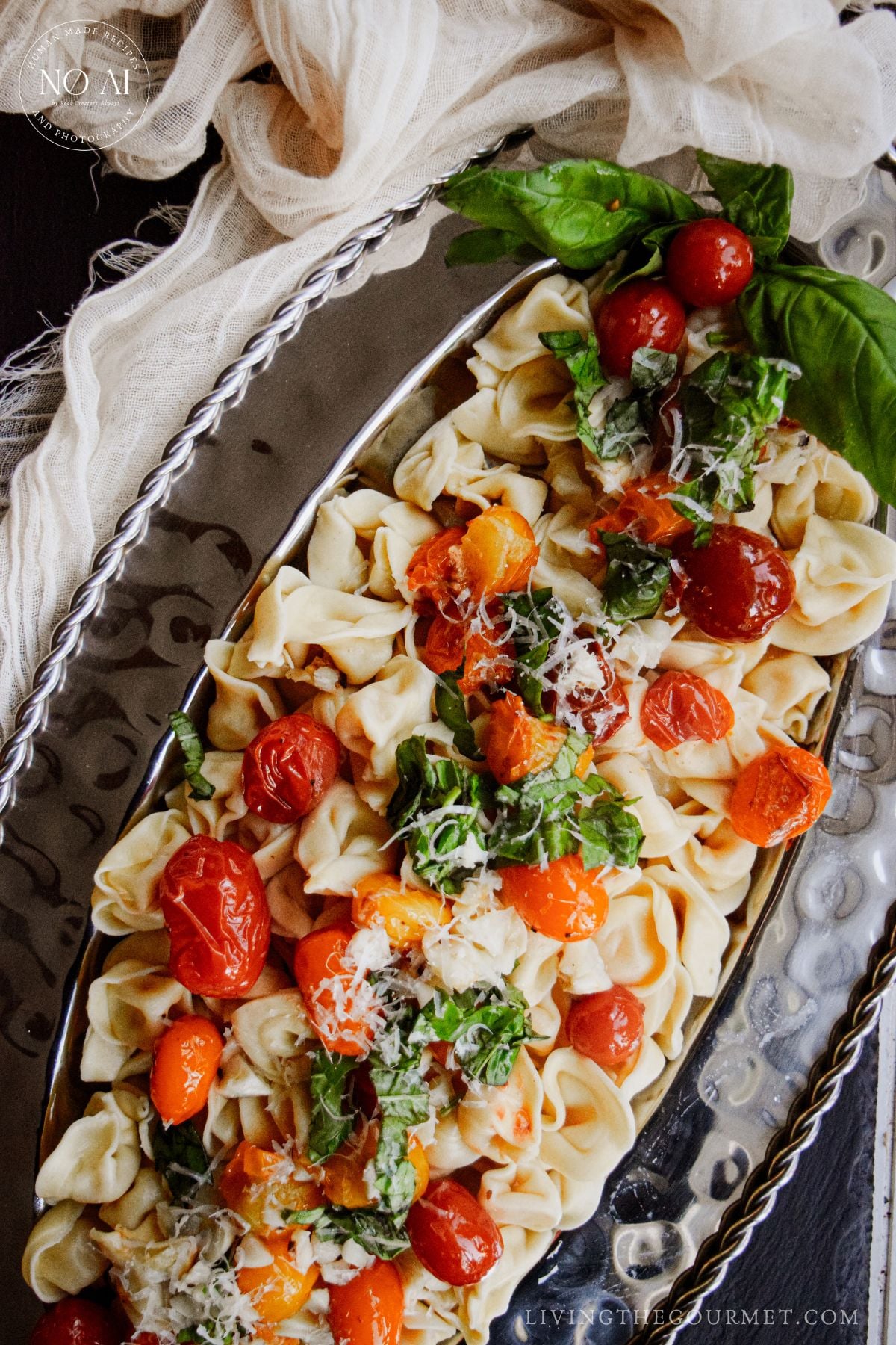 Tortellini with Blistered Tomatoes