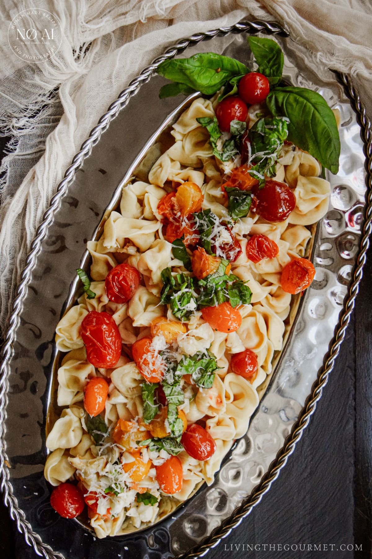 Tortellini with Blistered Tomatoes