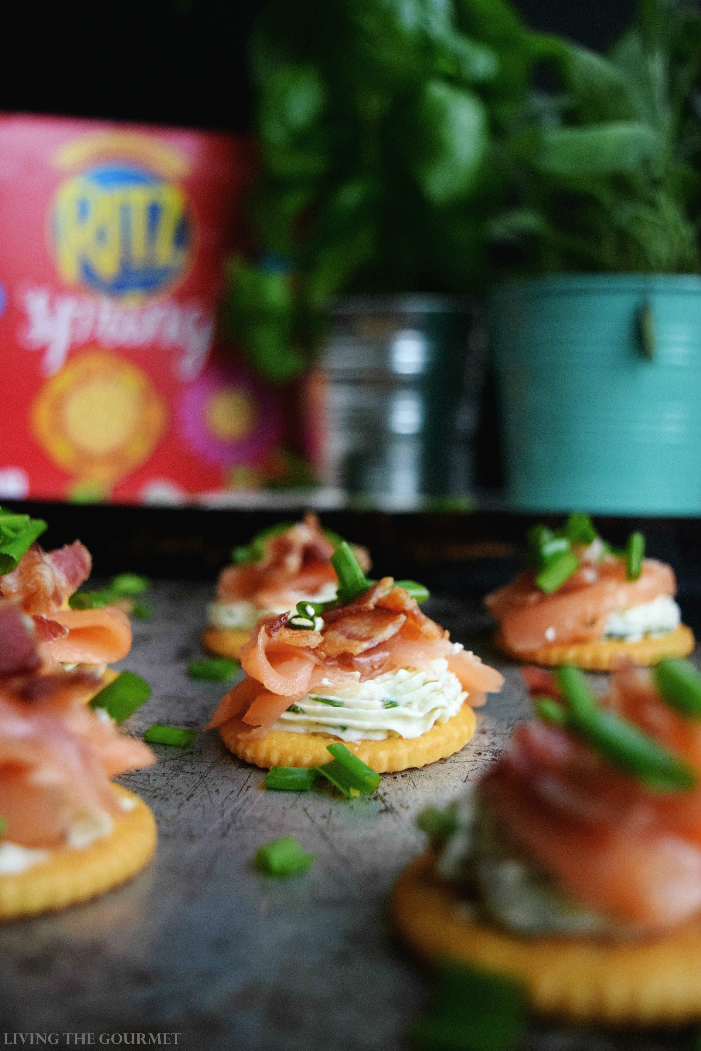 Living the Gourmet: Smoked Salmon & Cream Cheese Toppers are the ...