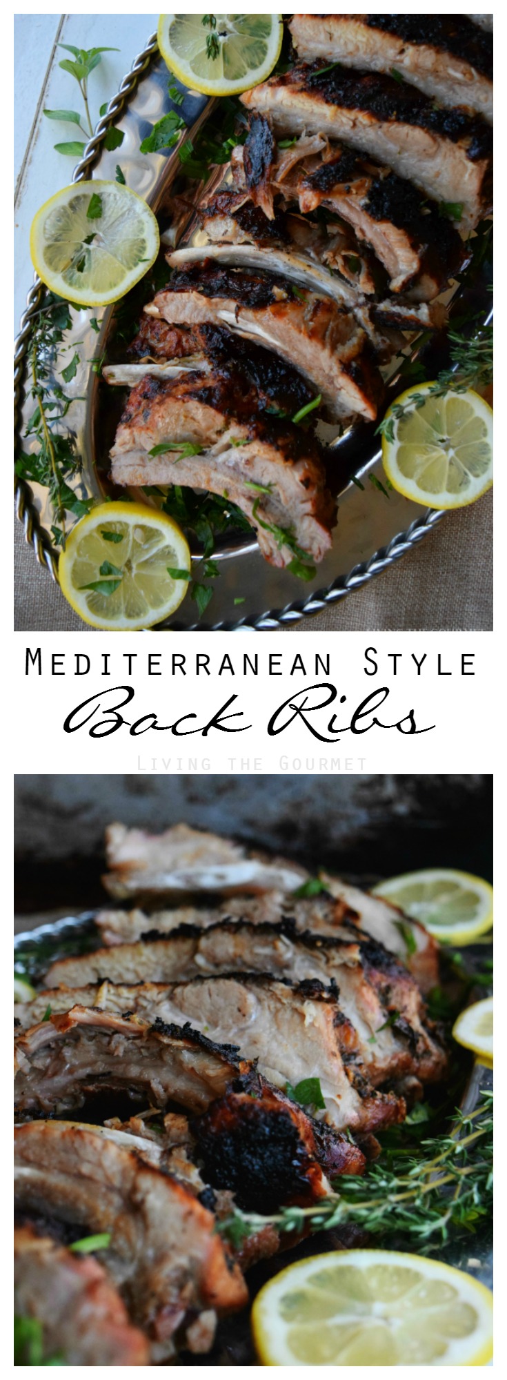 Mediterranean Style Back Ribs - Living The Gourmet