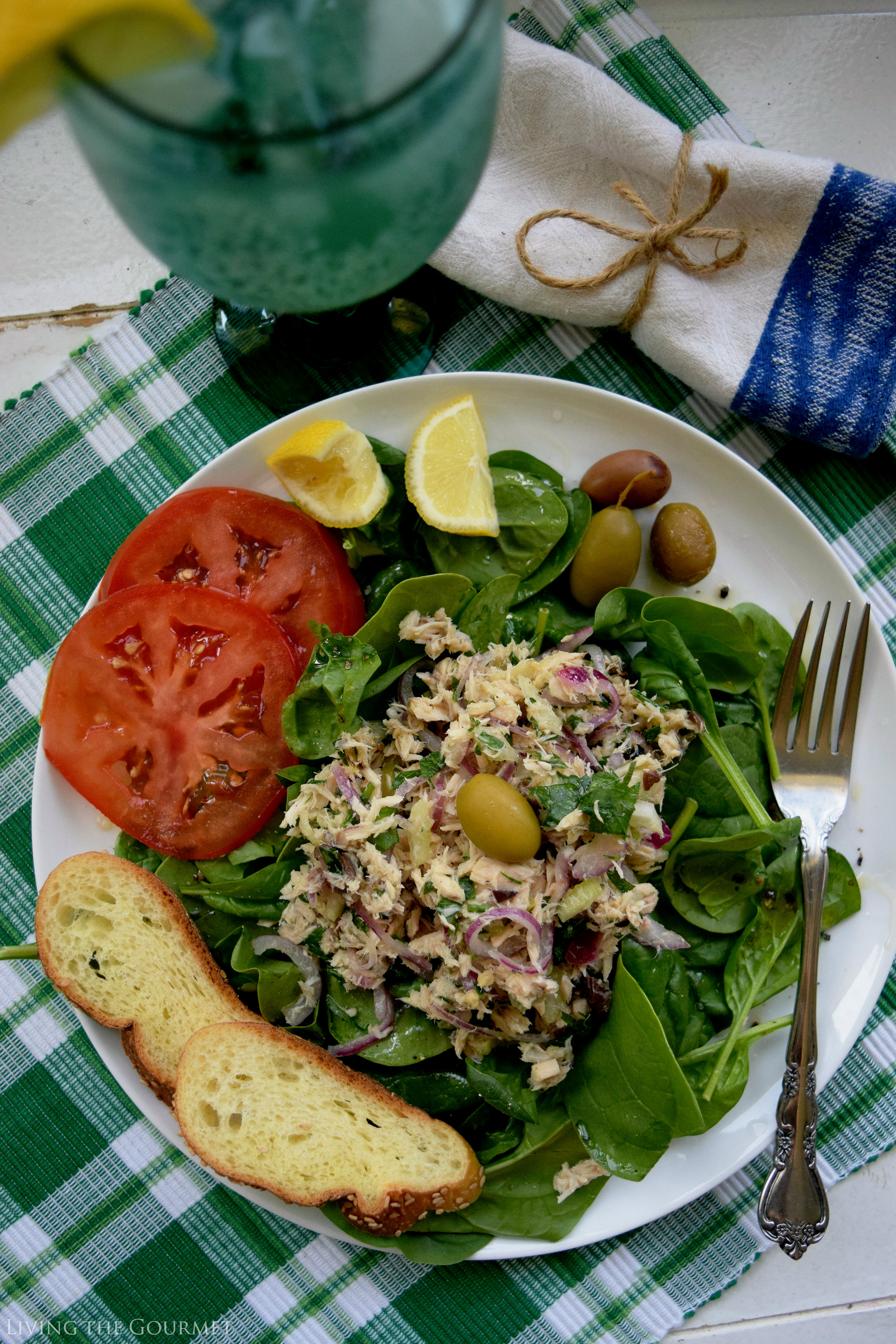 Mediterranean Style Tuna Salad - Living The Gourmet