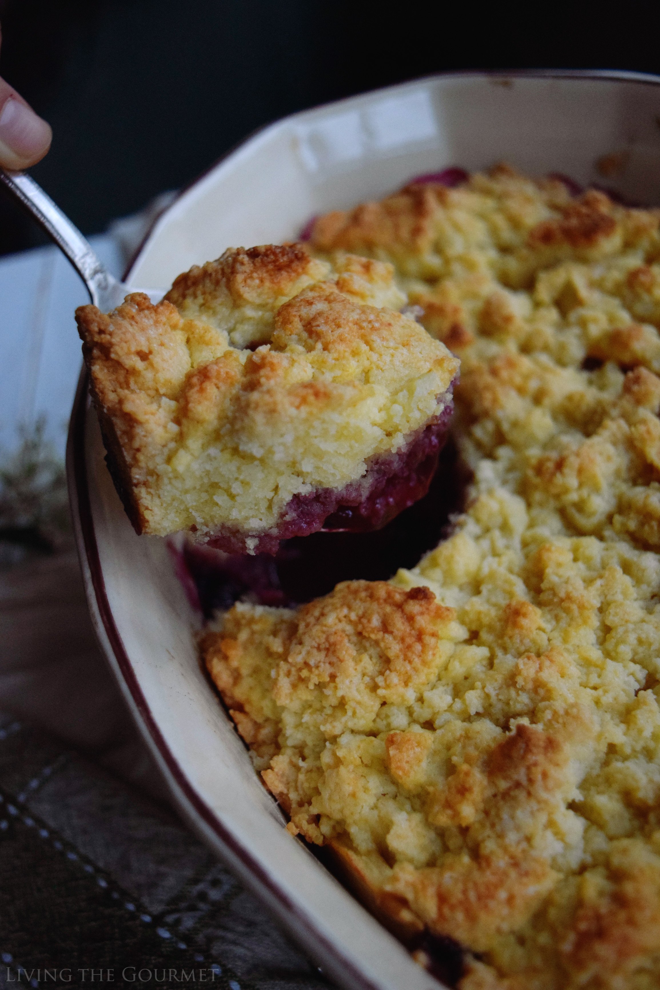 Apple Blueberry Crumble - Savor the sweetness of summer with this easy recipe bursting with blueberries mixed with apple slices then topped with a buttery crumble.