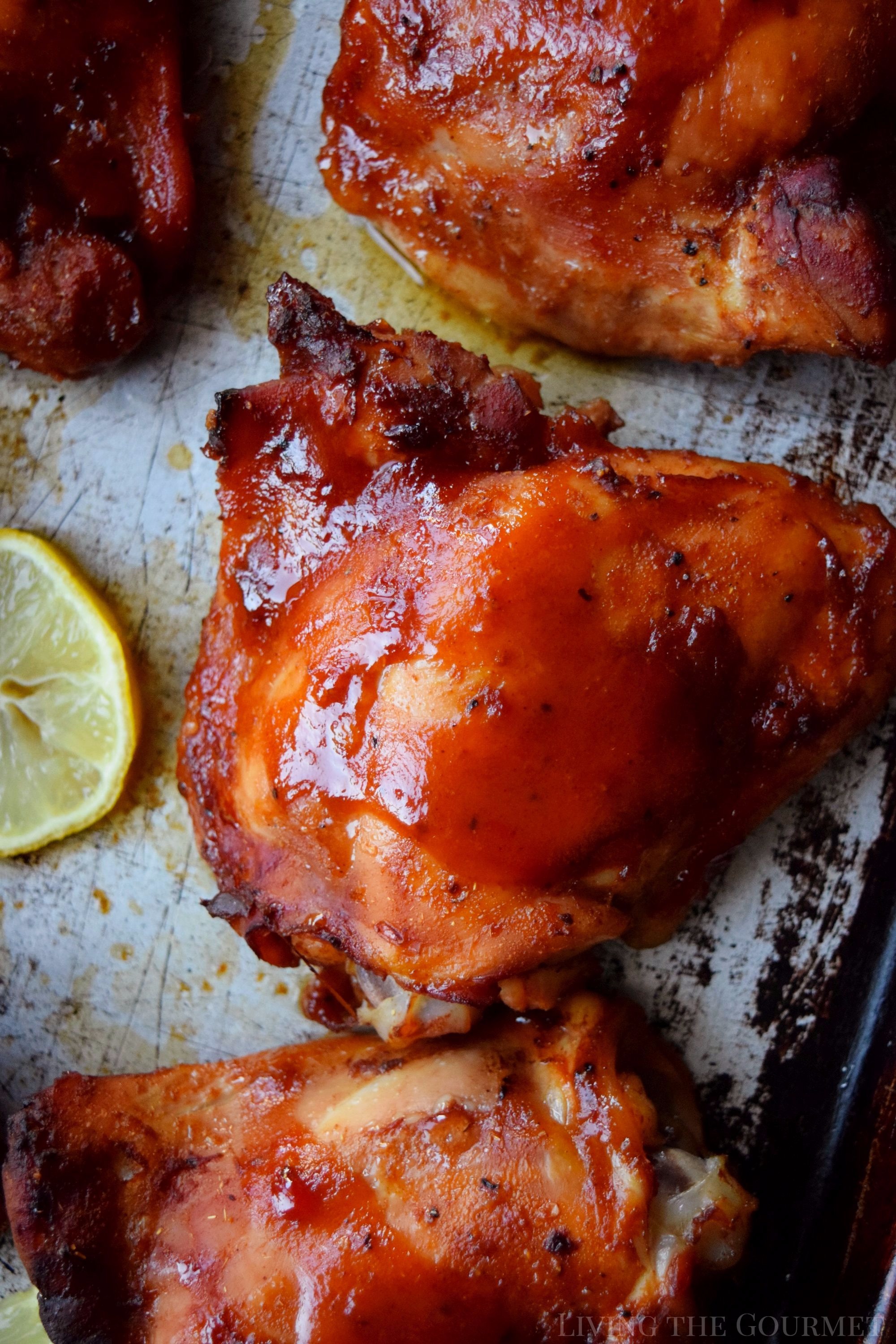 BBQ Baked Chicken Thighs - Living The Gourmet