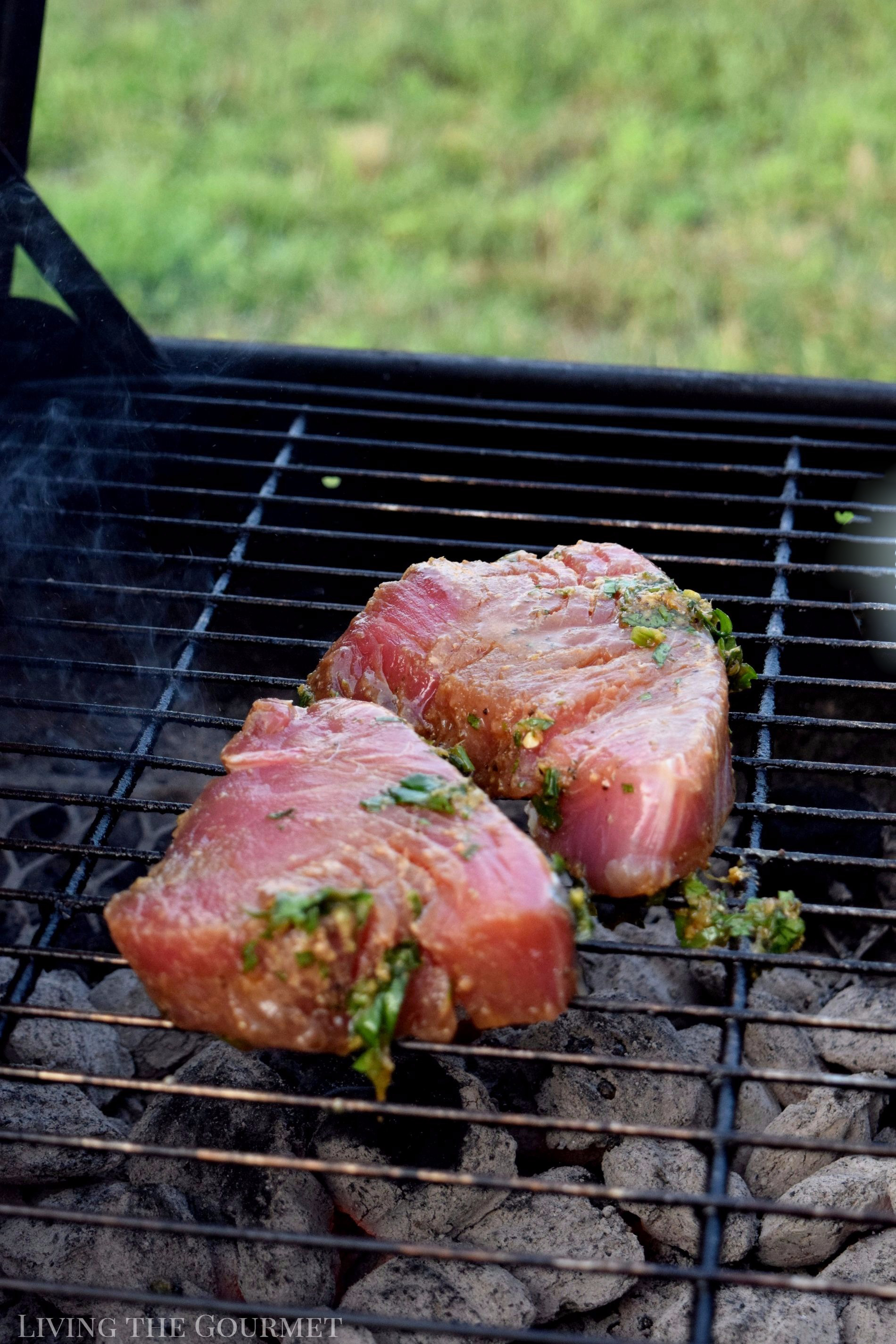 Soy Grilled Tuna Steaks - Living The Gourmet