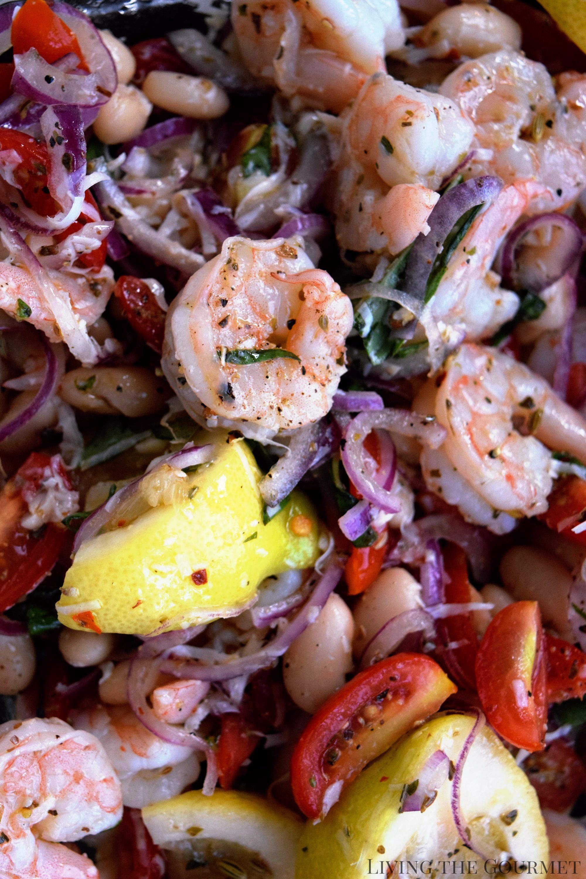 Living the Gourmet: This Summer Shrimp Salad is a cool, refreshing recipe for those hot summer nights that call for something easy!