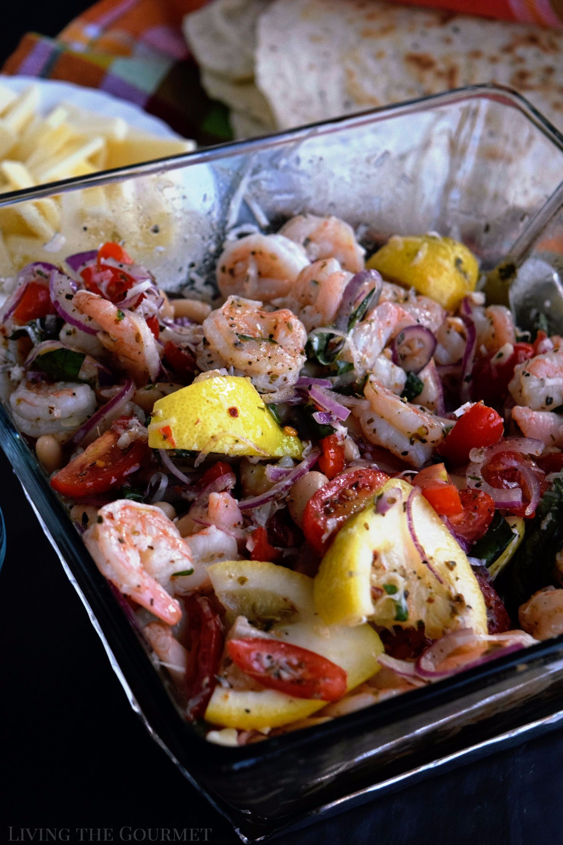 Living the Gourmet: This Summer Shrimp Salad is a cool, refreshing recipe for those hot summer nights that call for something easy!