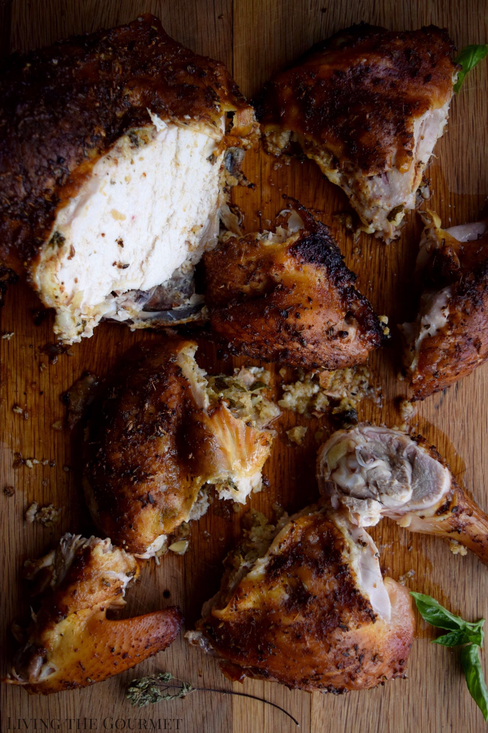 Living the Gourmet: Spatchcocked Chicken is a simple technique that will guarantee a perfectly cooked chicken throughout. Grill it up on the BBQ for a delicious and easy meal.