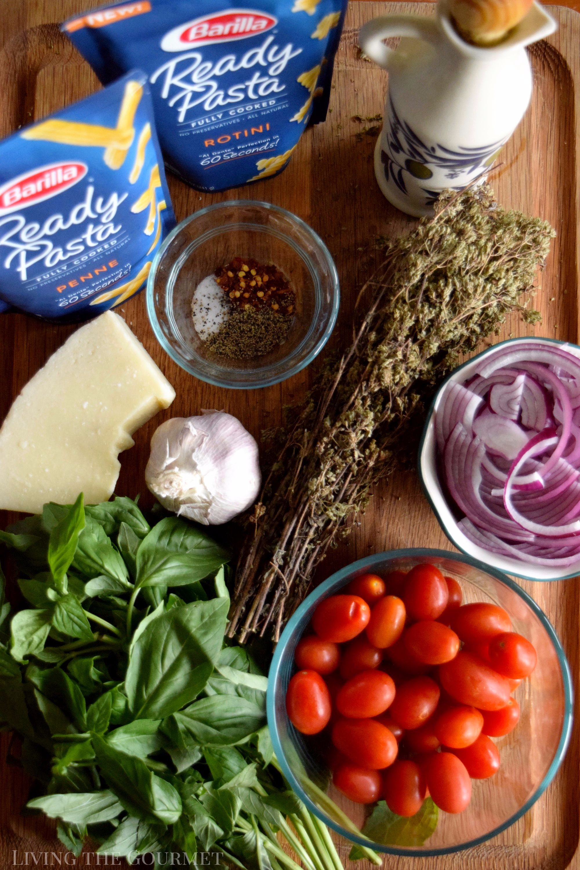 Make the most of the end of season harvest with this Fresh Garden Sauce served along side Barilla Ready Pasta for a simple, delicious meal. #ReadyPasta #ad