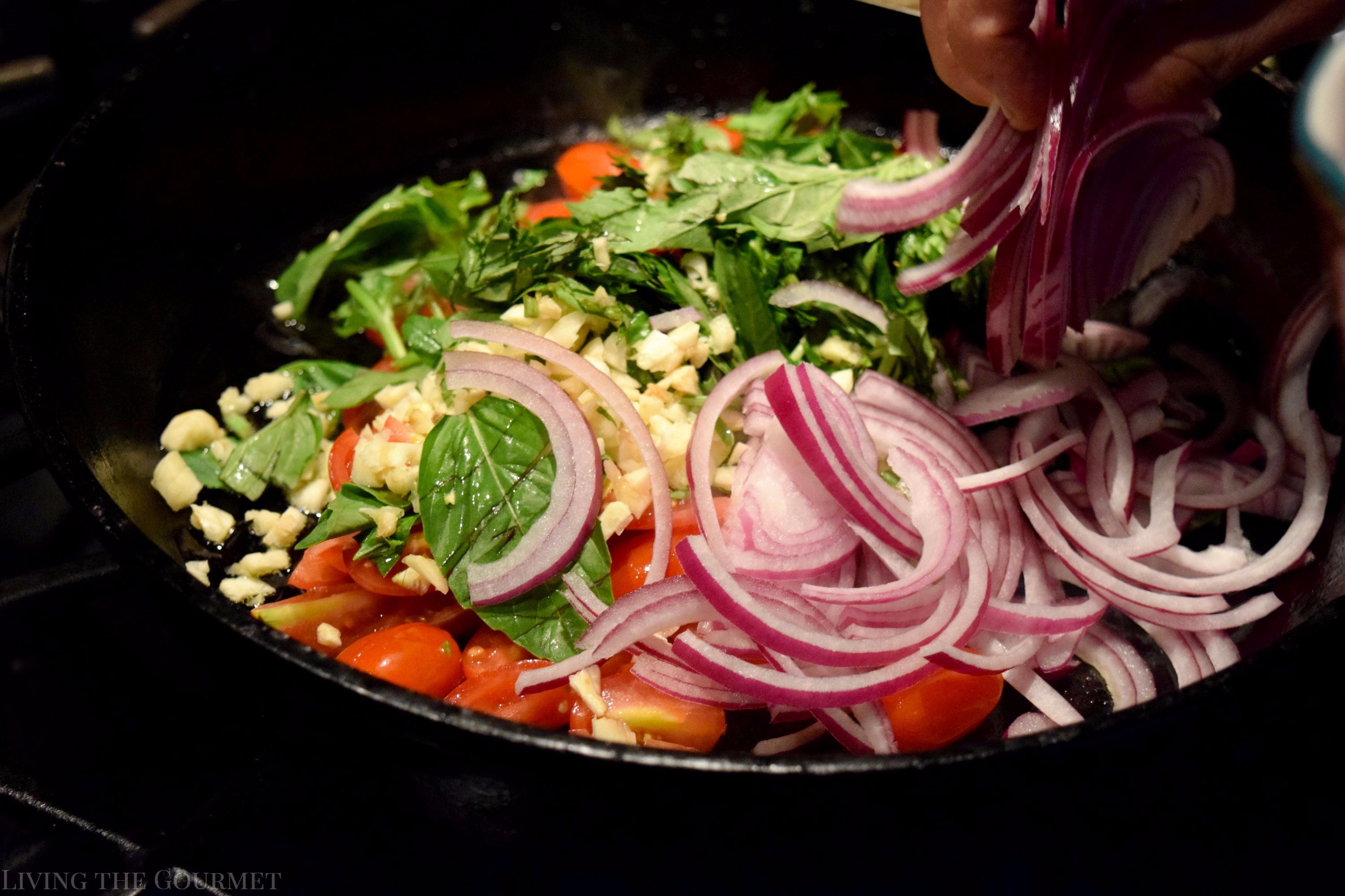 Make the most of the end of season harvest with this Fresh Garden Sauce served along side Barilla Ready Pasta for a simple, delicious meal. #ReadyPasta #ad