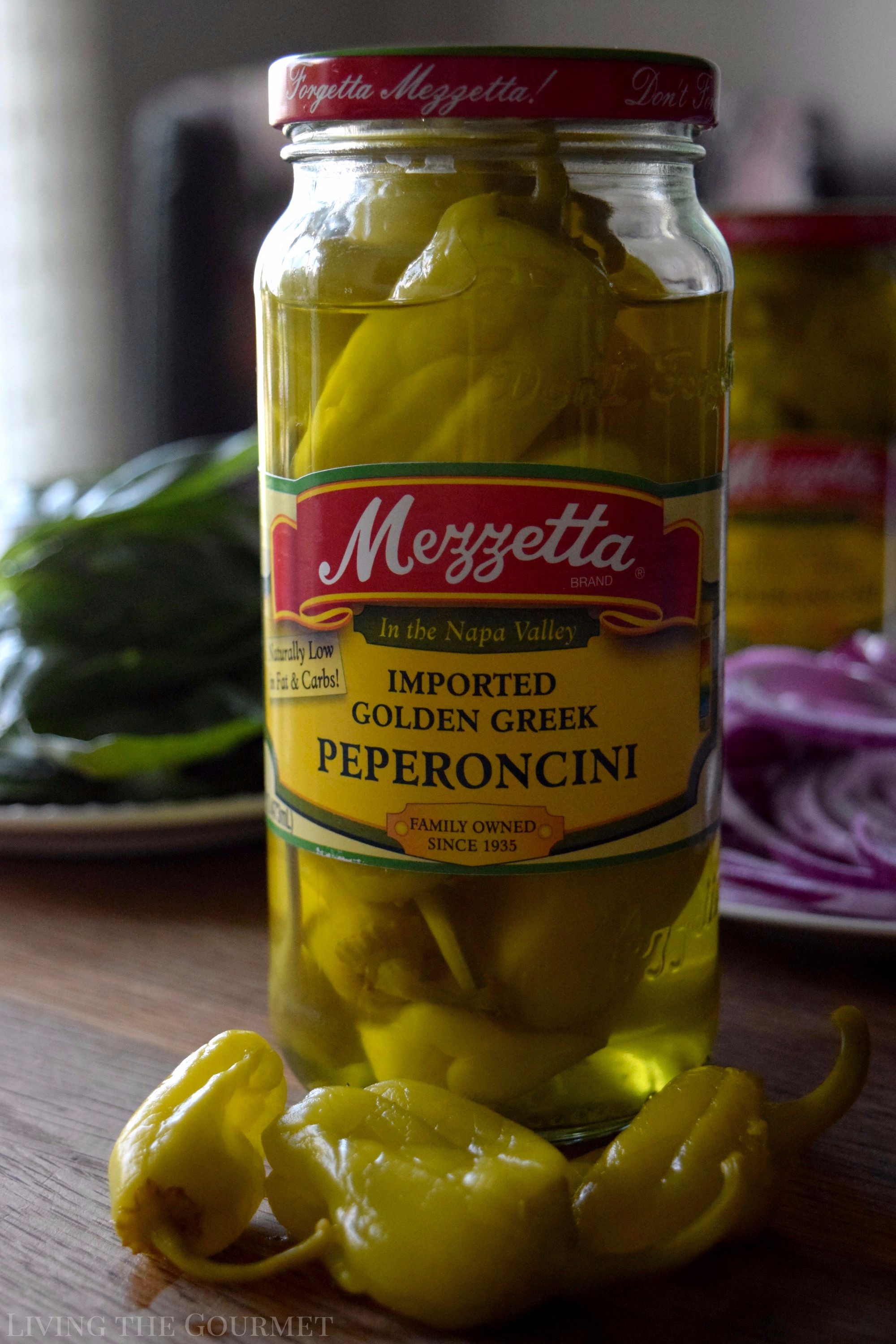 Living the Gourmet: Italian Peperoncini Sub Sandwiches are a delicious way to enjoy the mildly piquant, fruity flavor of Mezzetta Peperoncini | #DontForgettaMezzetta #Mezzetta