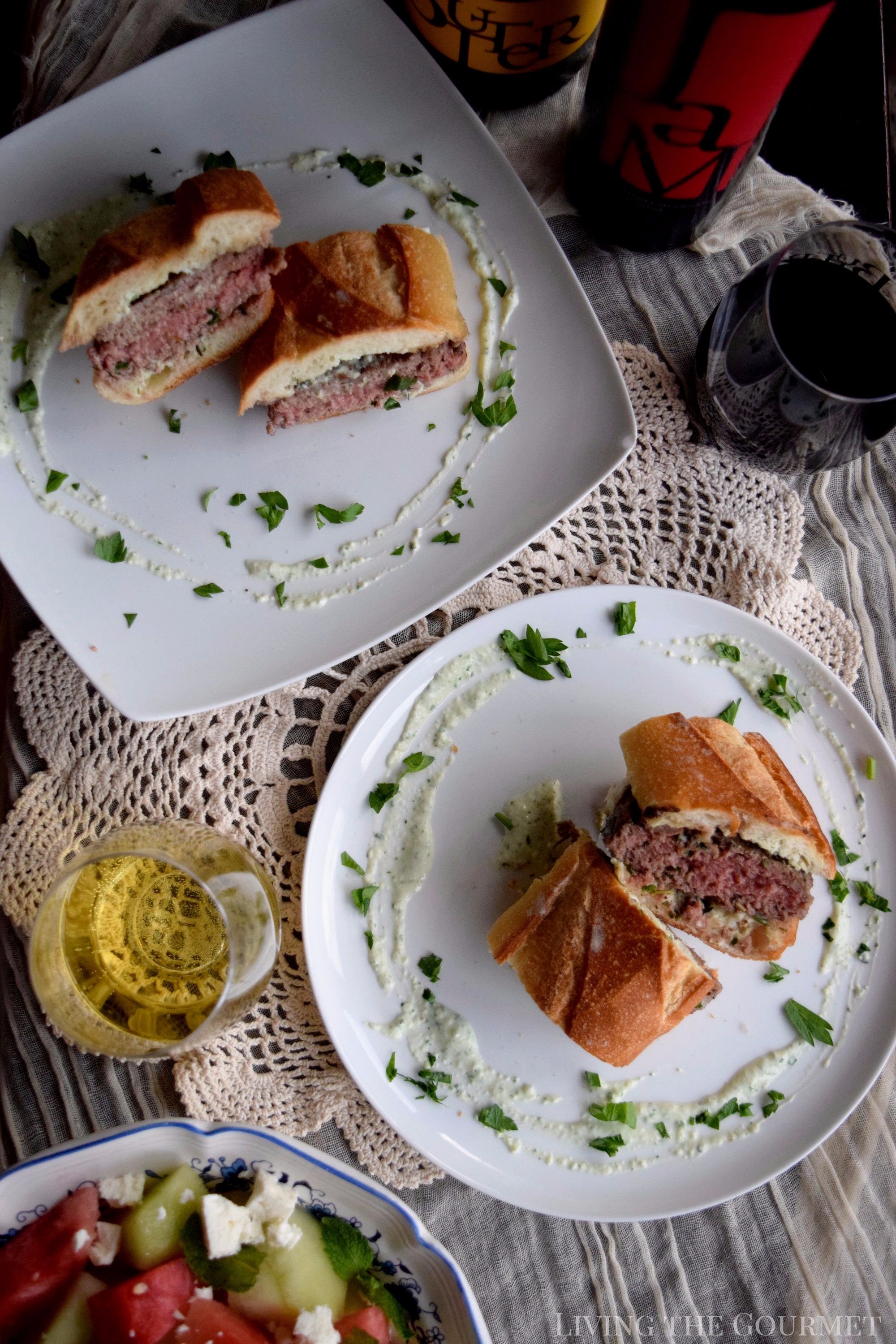 Living the Gourmet: Give summer a proper send off with these juicy Lamb Burgers paired alongside a glass of JaM Cellars | #JaMwinetime #ad