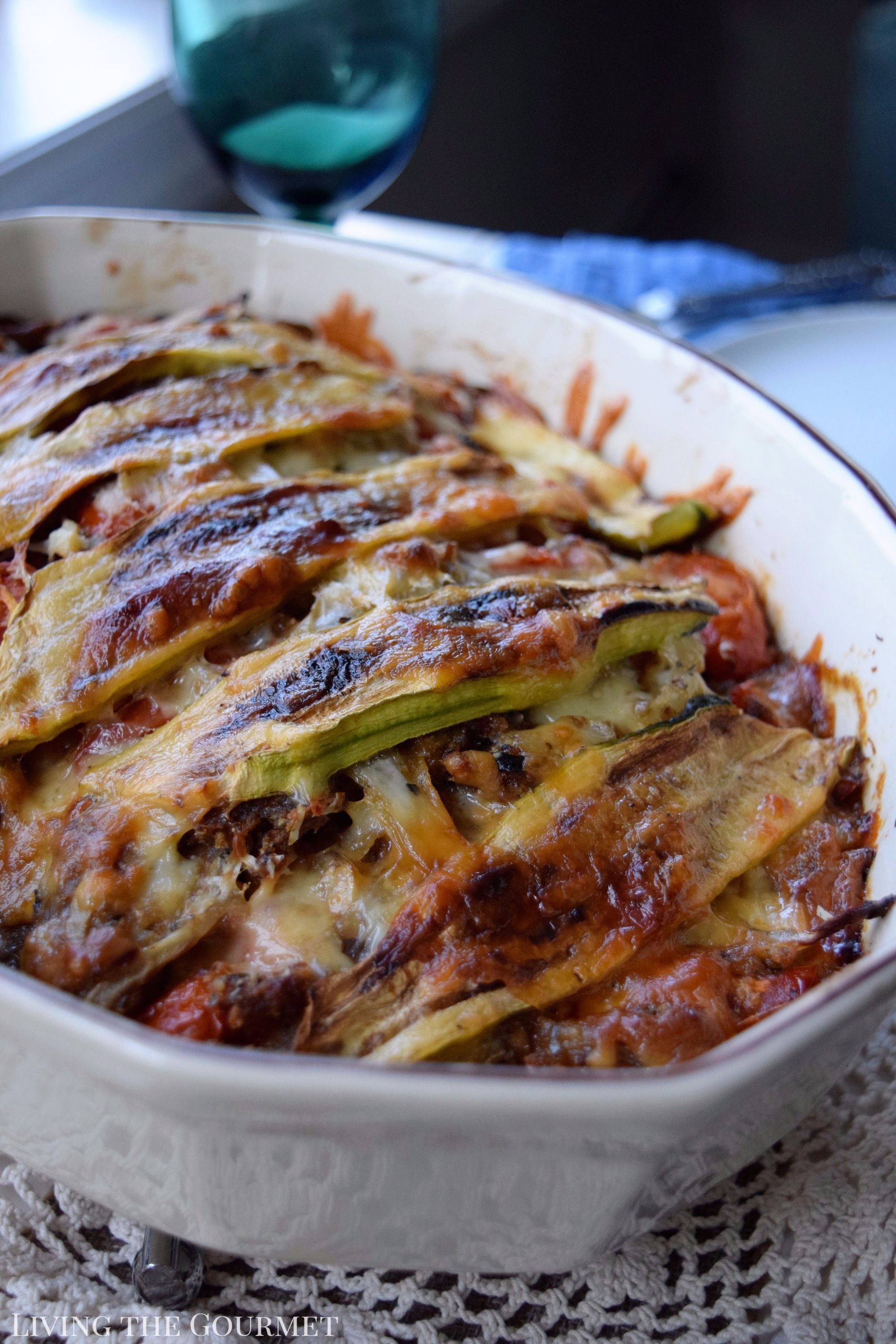 Living the Gourmet: Enjoy the season's final harvest of zucchini with this vegetarian Zucchini Lasagna!