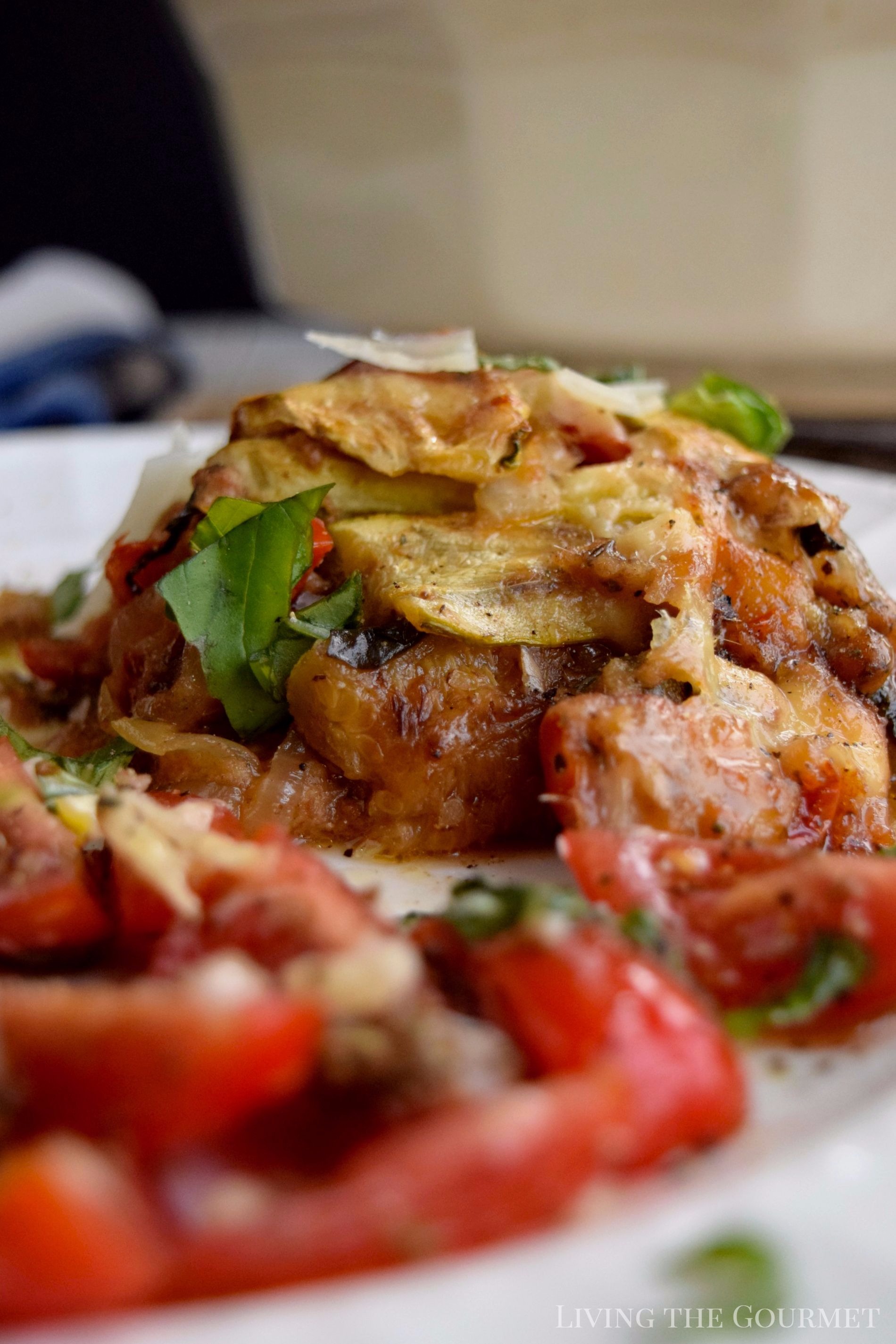 Living the Gourmet: Enjoy the season's final harvest of zucchini with this vegetarian Zucchini Lasagna!