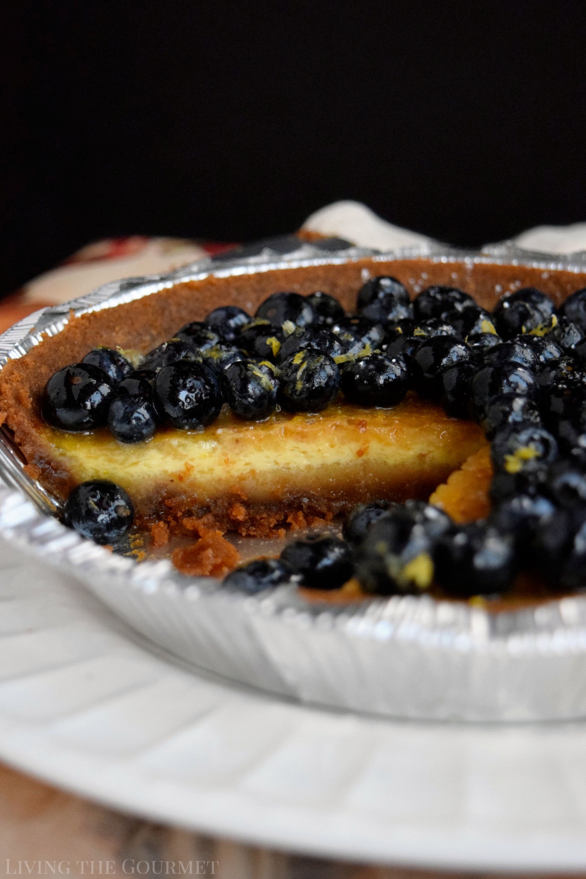 Blueberry Custard Pie (Gluten Free) - Living The Gourmet