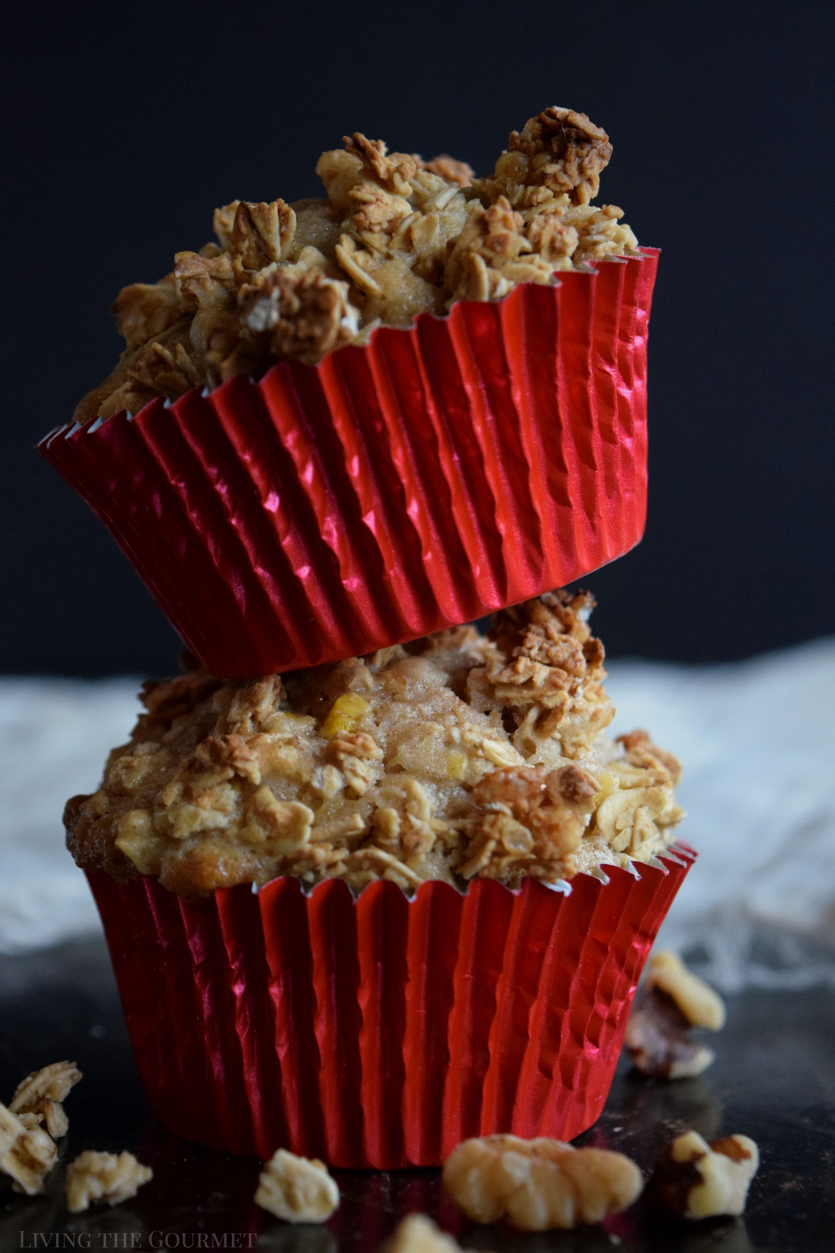 Apple Granola Muffins - Living The Gourmet