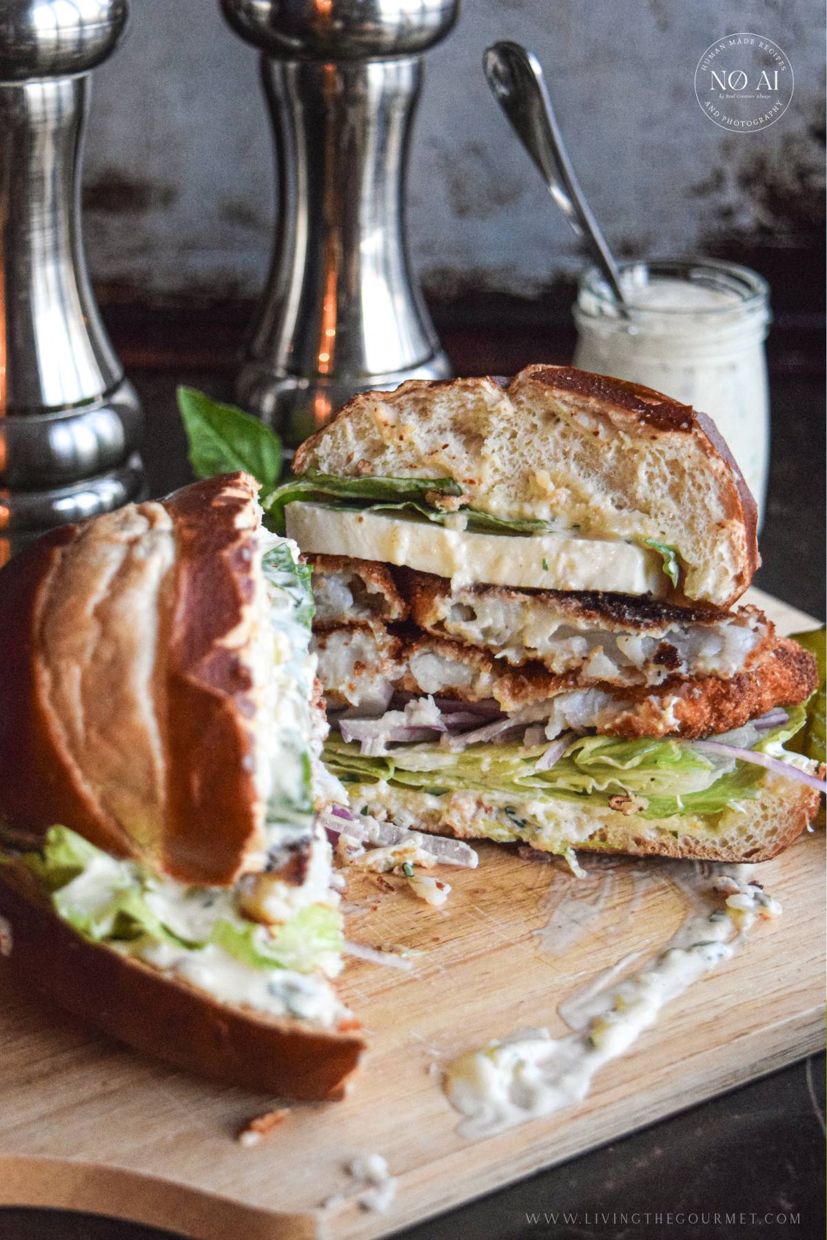 Flounder Fillet Sandwiches