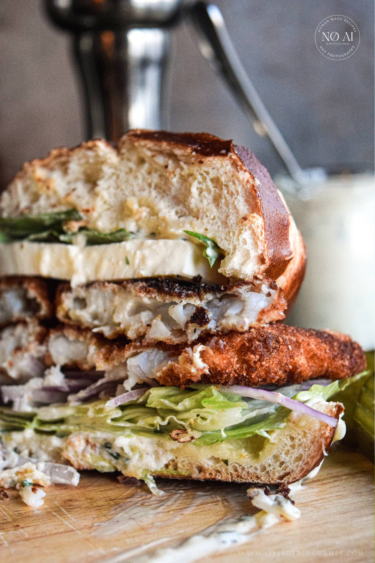 Flounder Fillet Sandwiches