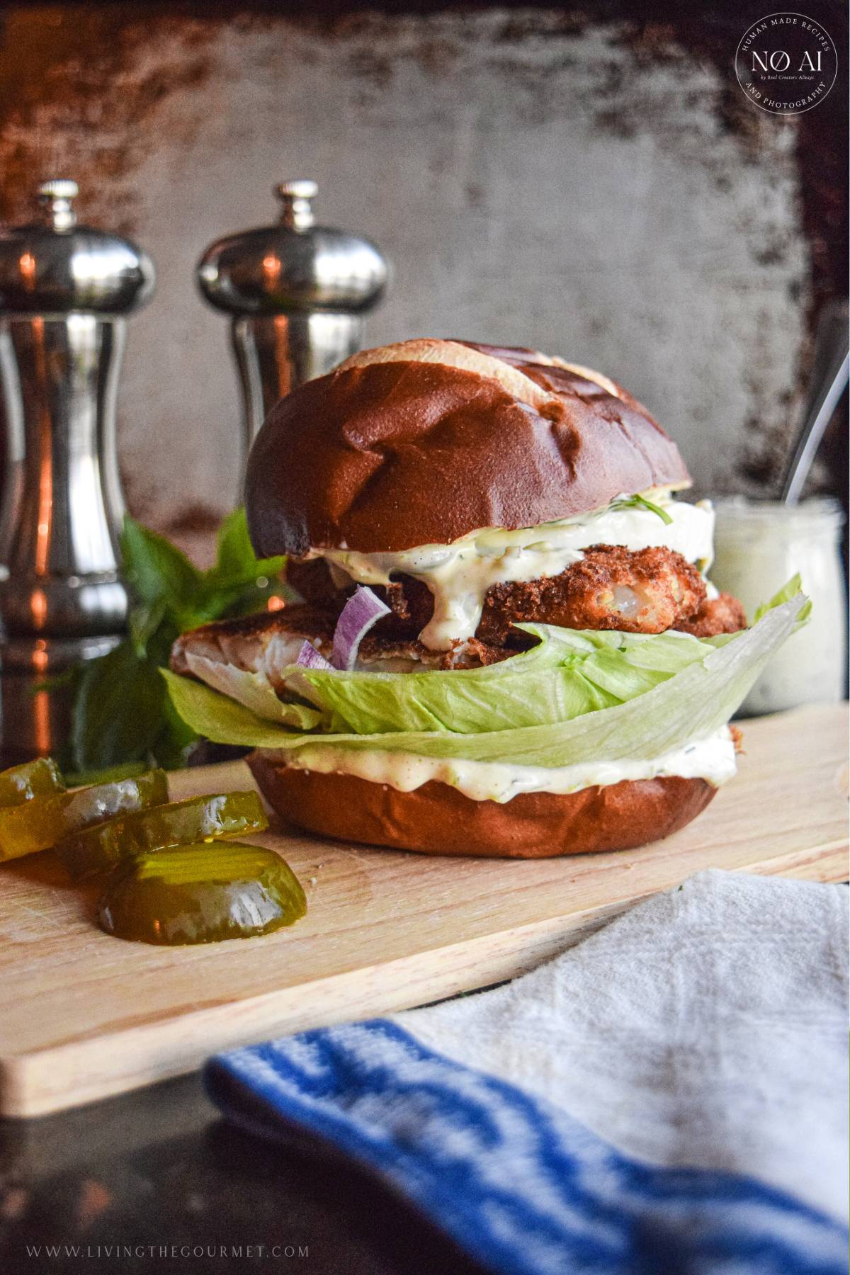 Flounder Fillet Sandwiches