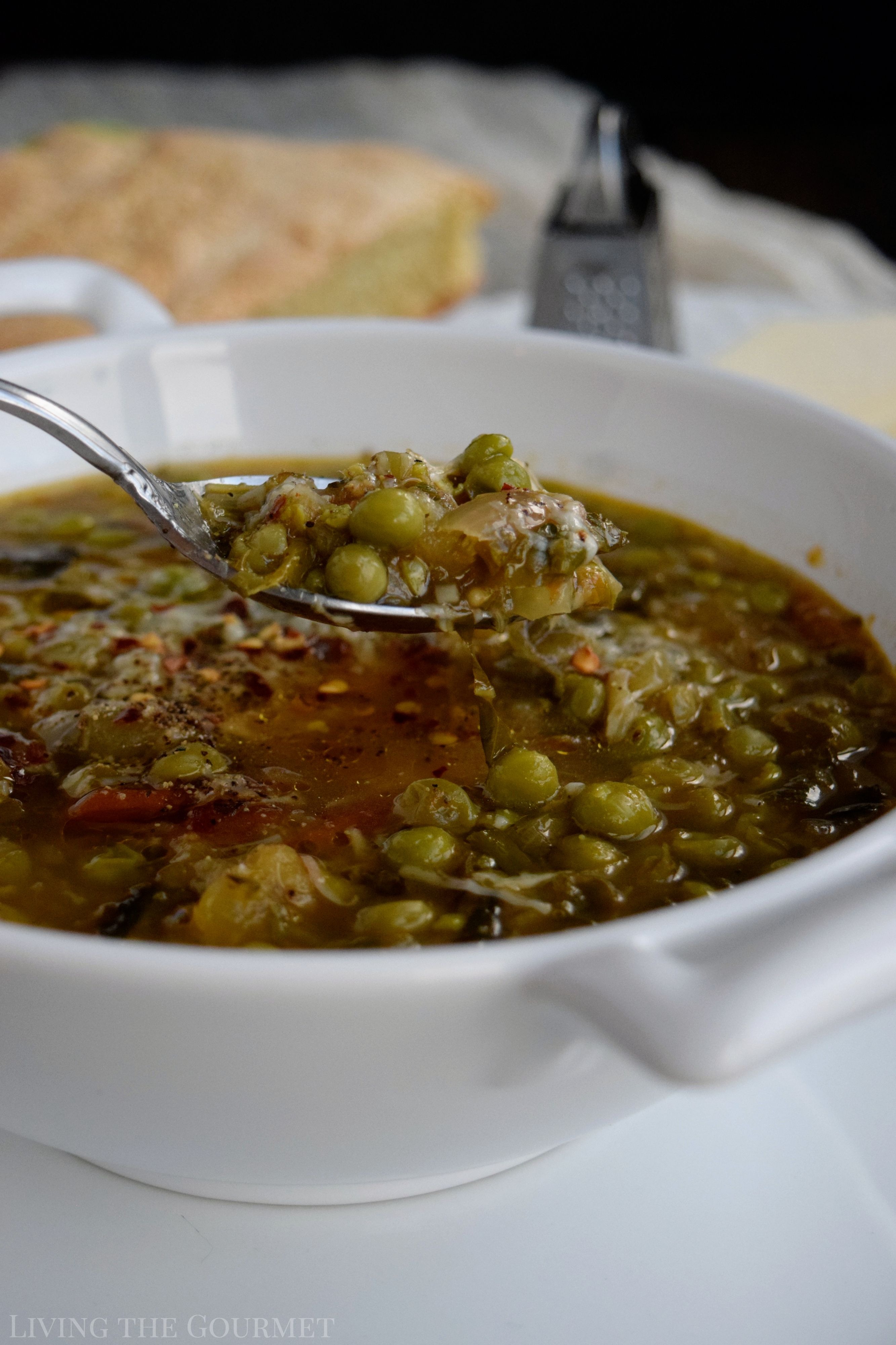 Pea Soup - Fresh or Frozen Green Peas - Veena Azmanov