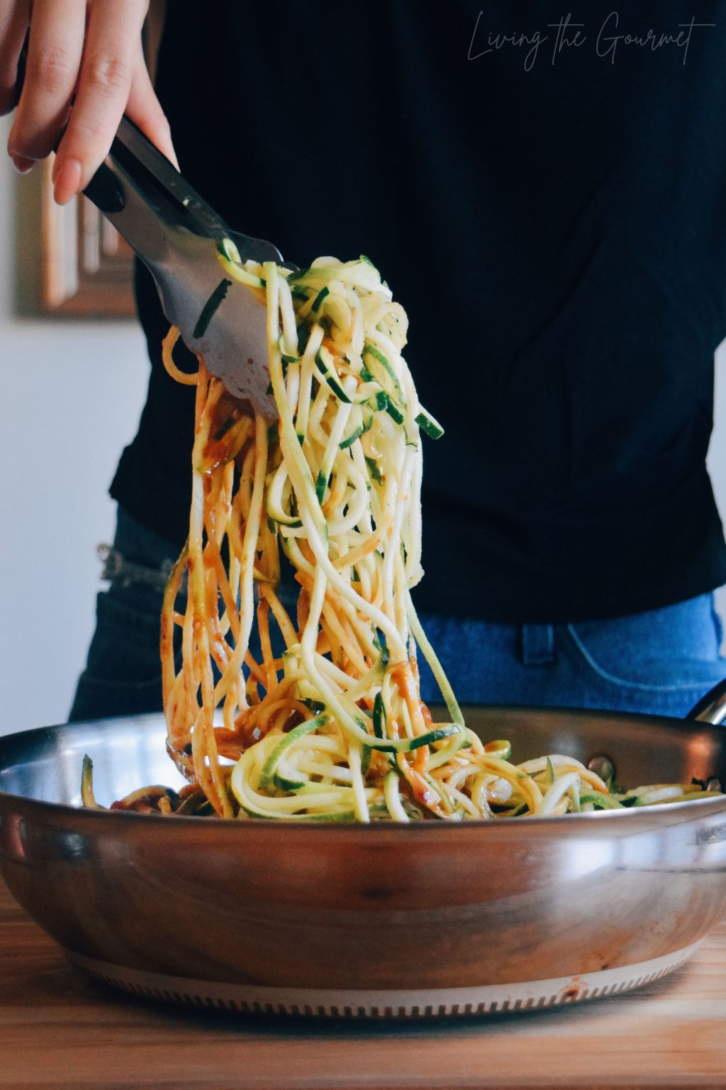 Sesame Peanut Zoodles Living The Gourmet