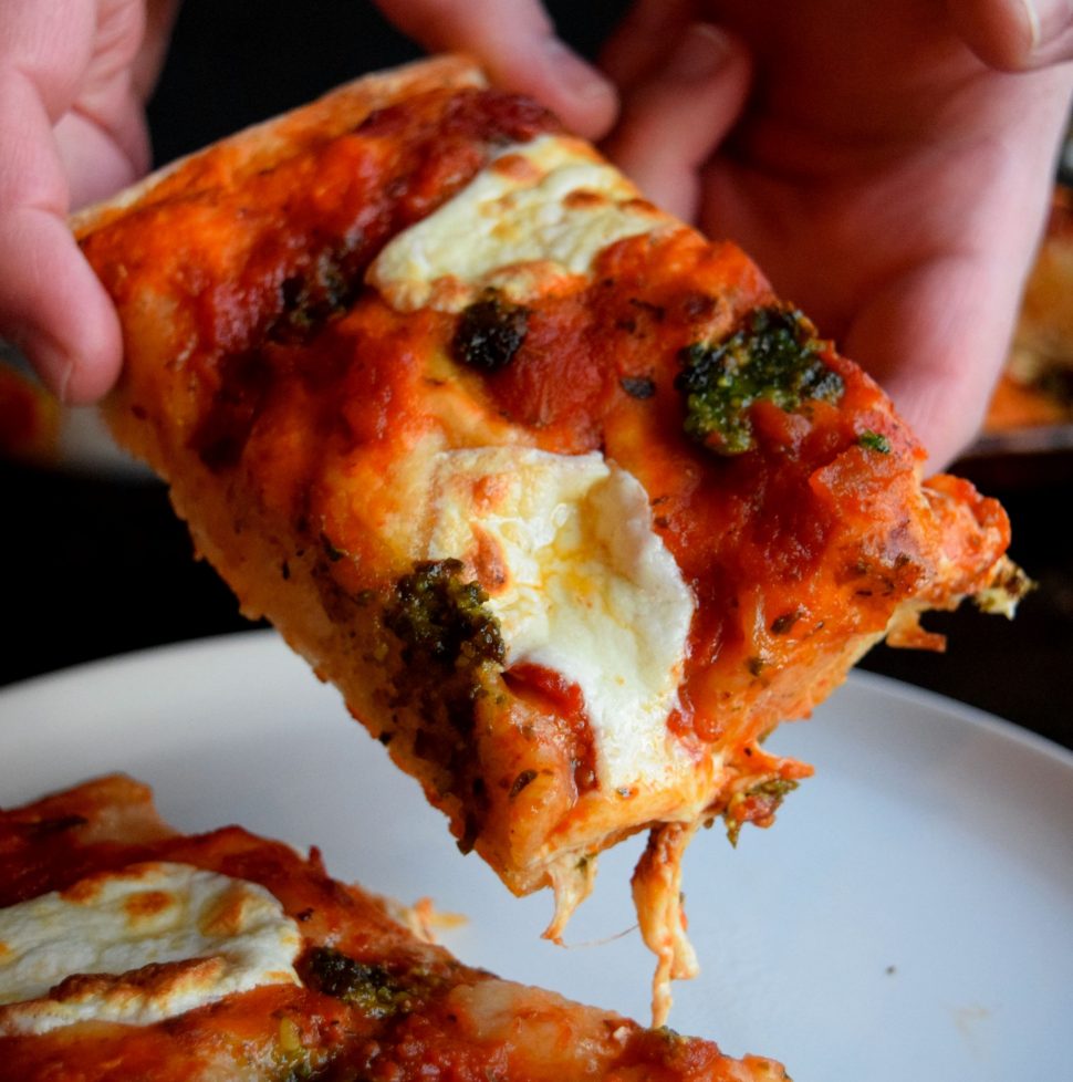 Sicilian Pizza - Living The Gourmet