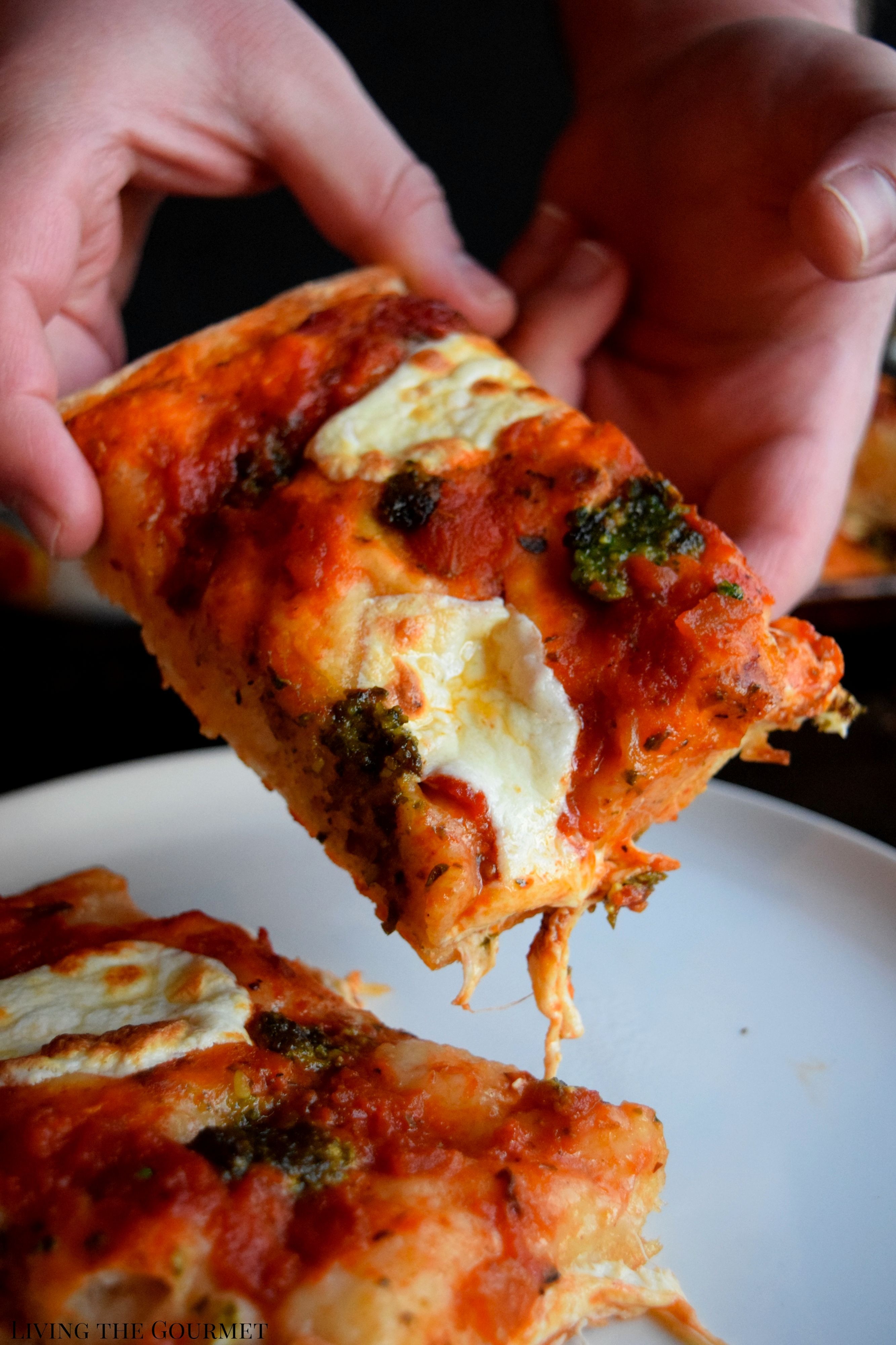 Sicilian Pizza - Living The Gourmet